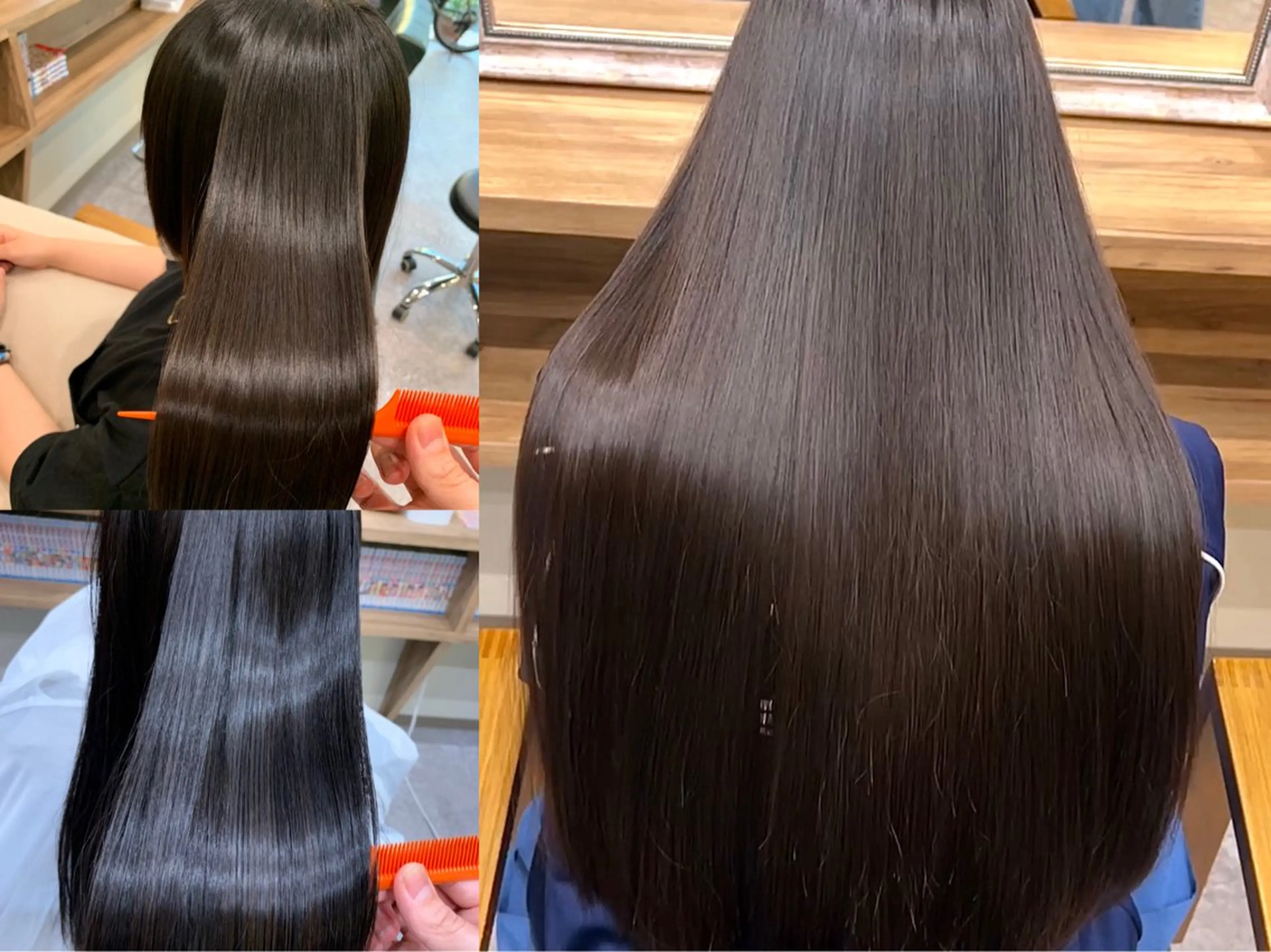 ロング ブリーチ/ストレート ダブルカラーtetoのヘアスタイル