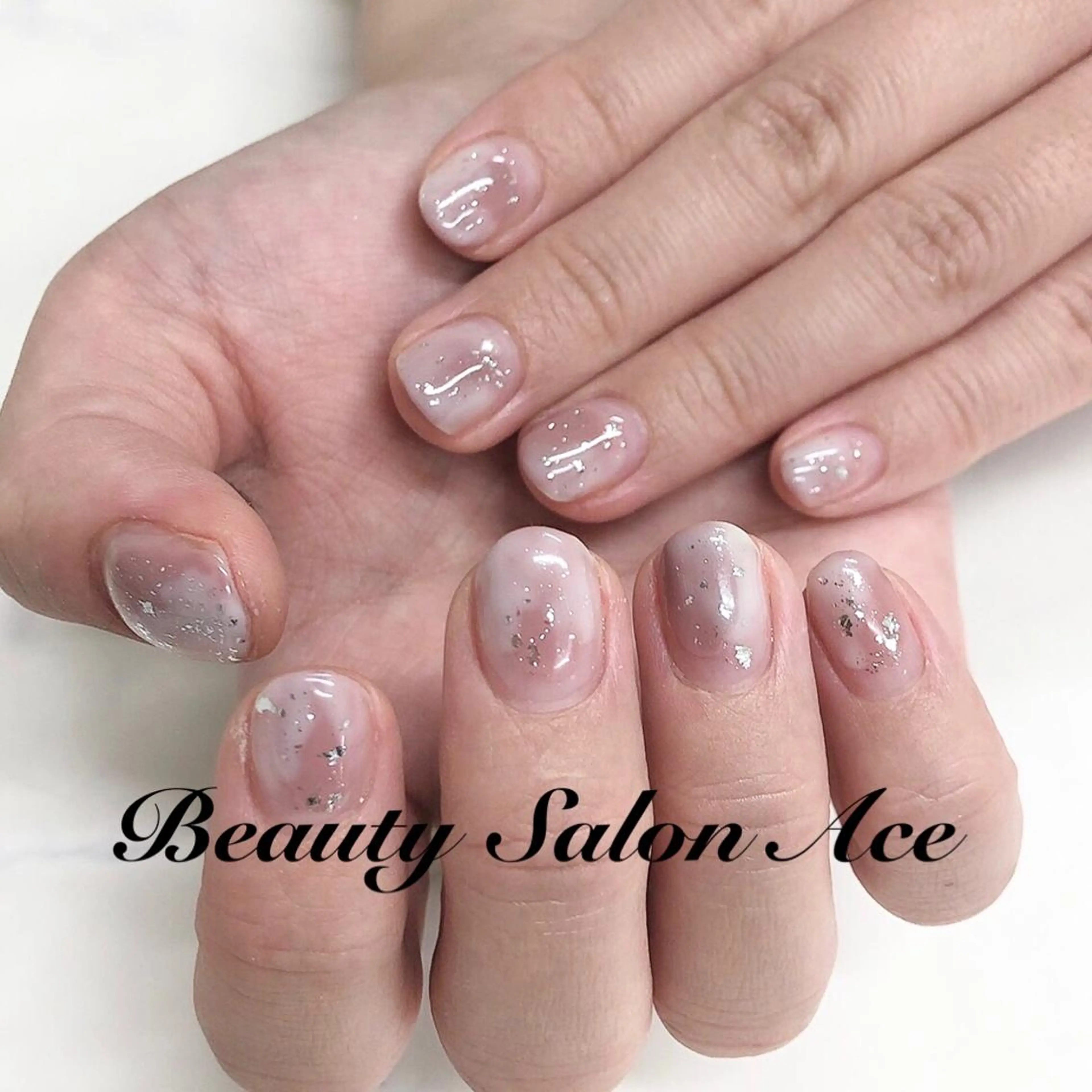 ネイル アートネイル 長さ出し ジェルネイル メンズネイル ニュアンスネイル Beauty Salon Ace（ネイルサロン　エース）所属・池袋フィルイン Ace♡長さだしのネイルデザイン