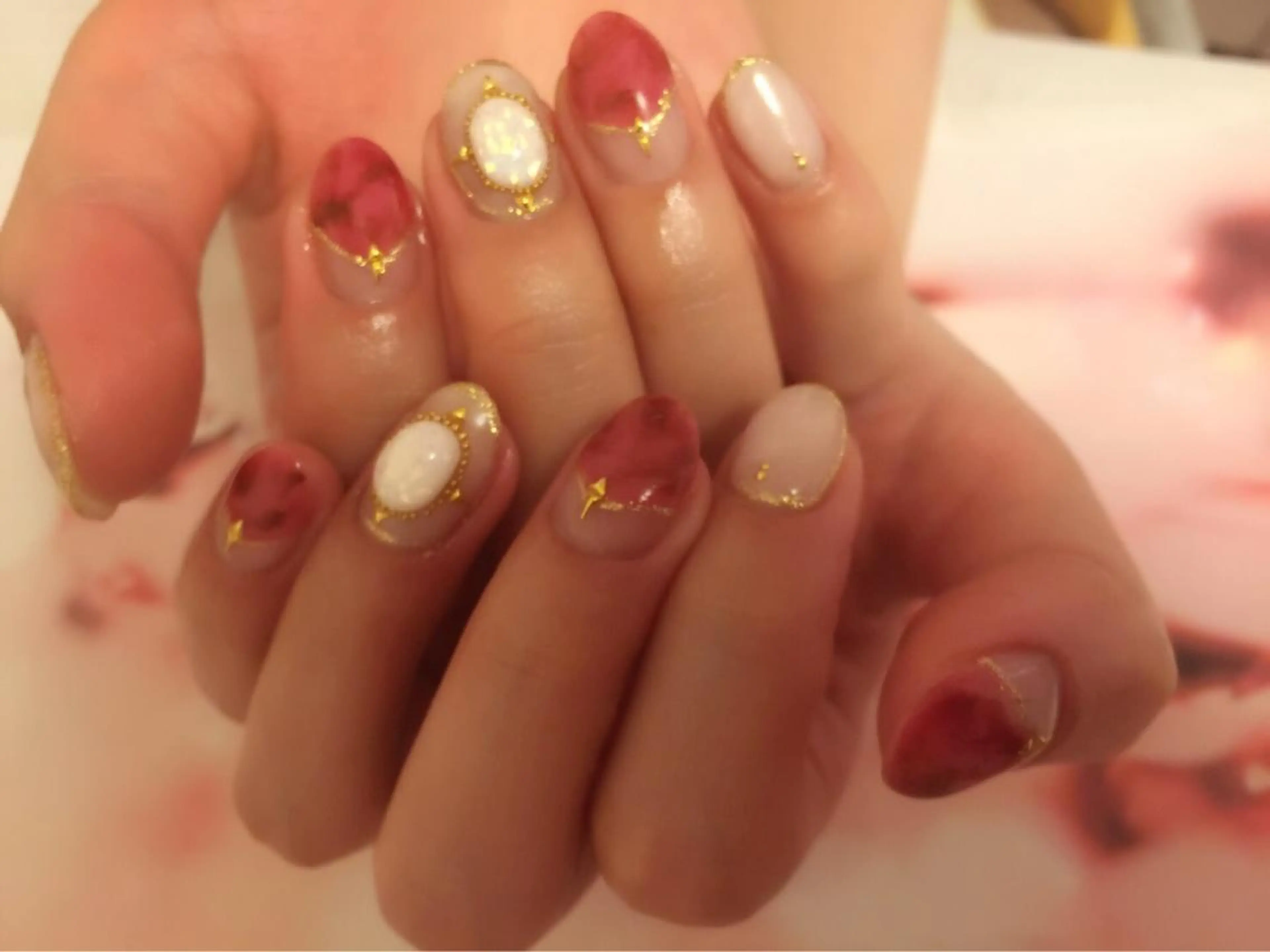 ネイル 赤色 a yakaのネイルデザイン