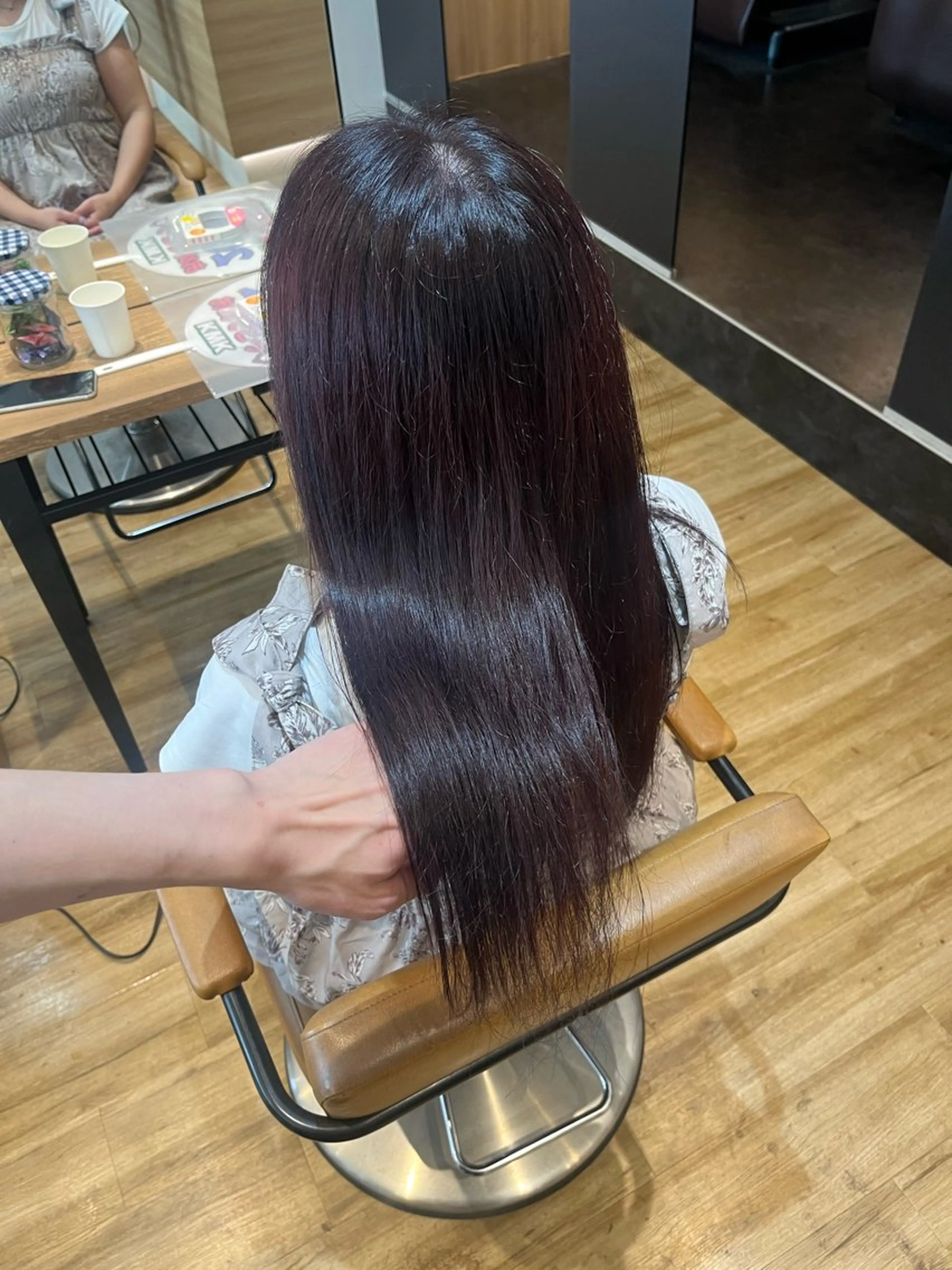 ロング カラー ディープパープル パープルカラー ヘアカラー 💖トレンド秋冬 カラー💖FUTAのヘアスタイル