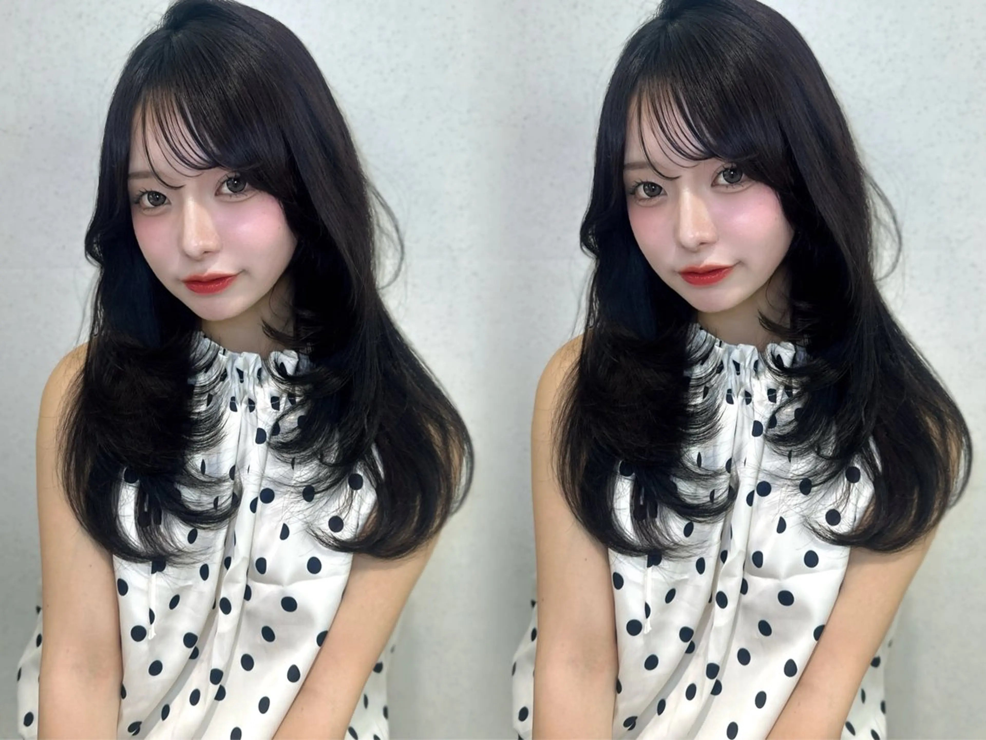 ロング カラー カット ヘアカラー トリートメント 渋谷韓国ヘア🇰🇷 SAYAKA🩶ᩚのヘアスタイル