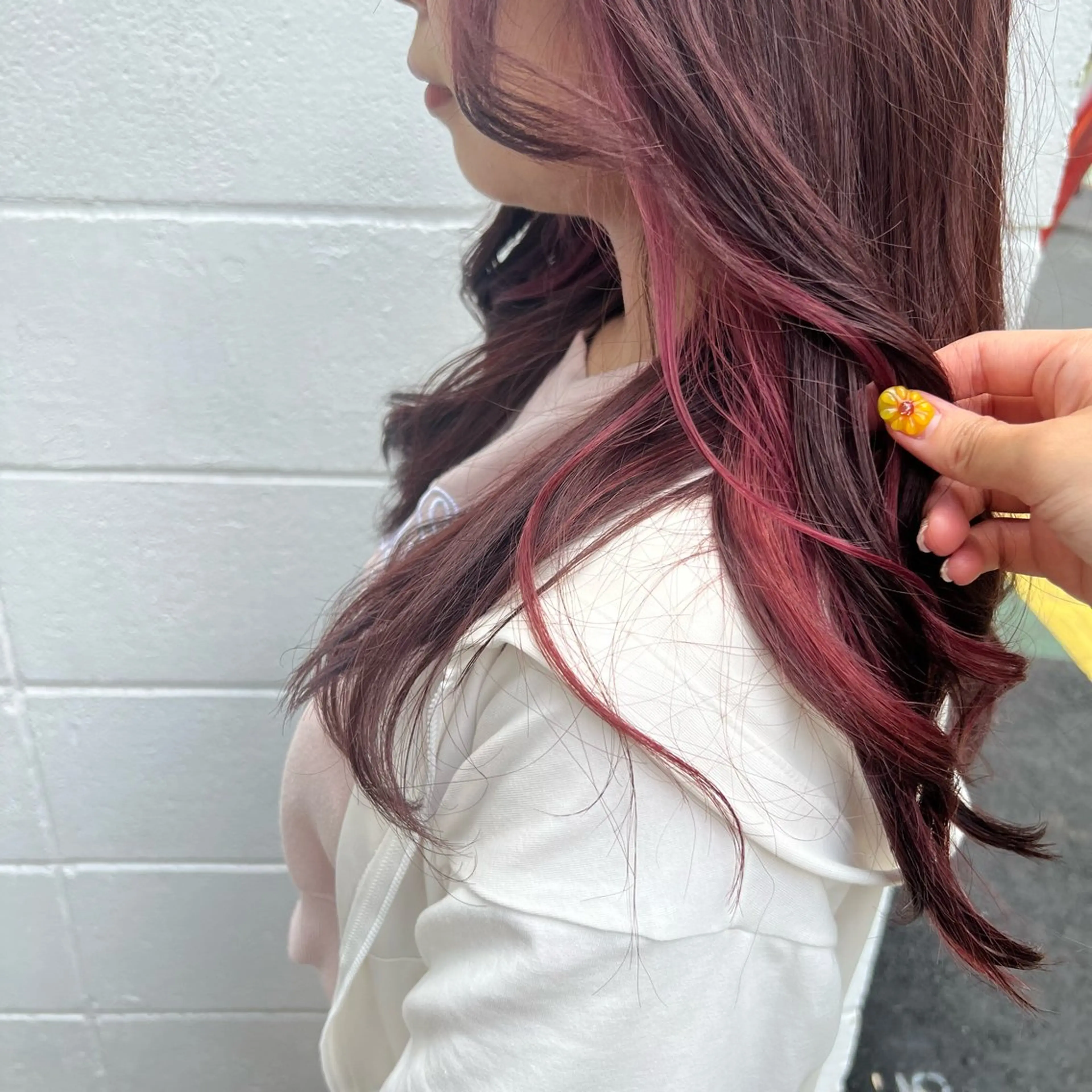 カラー ピンクカラー インナーカラー♡ Nanakoのヘアスタイル