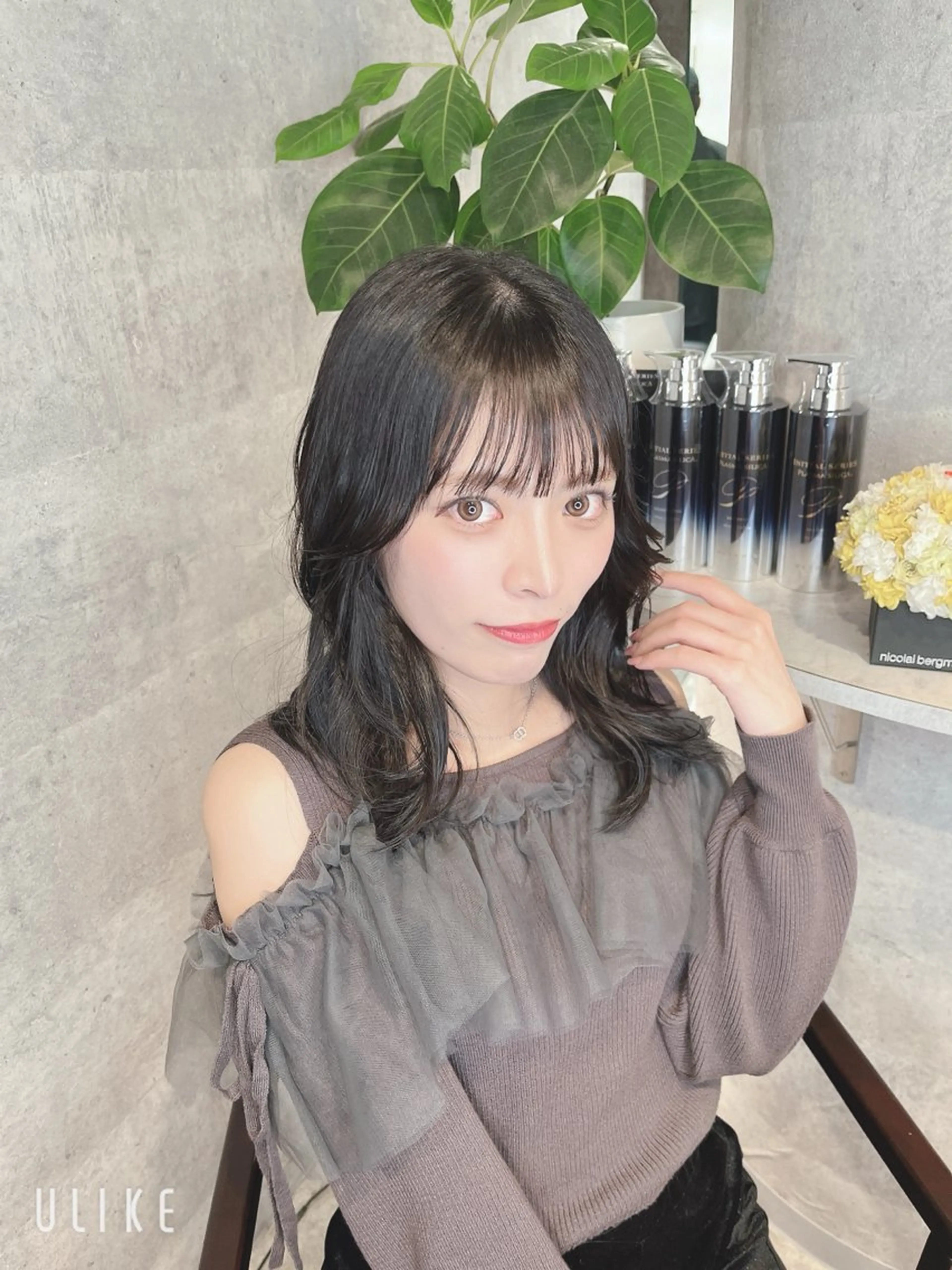 ロング カラー ダブルカラー 新宿のヘアスタイル
