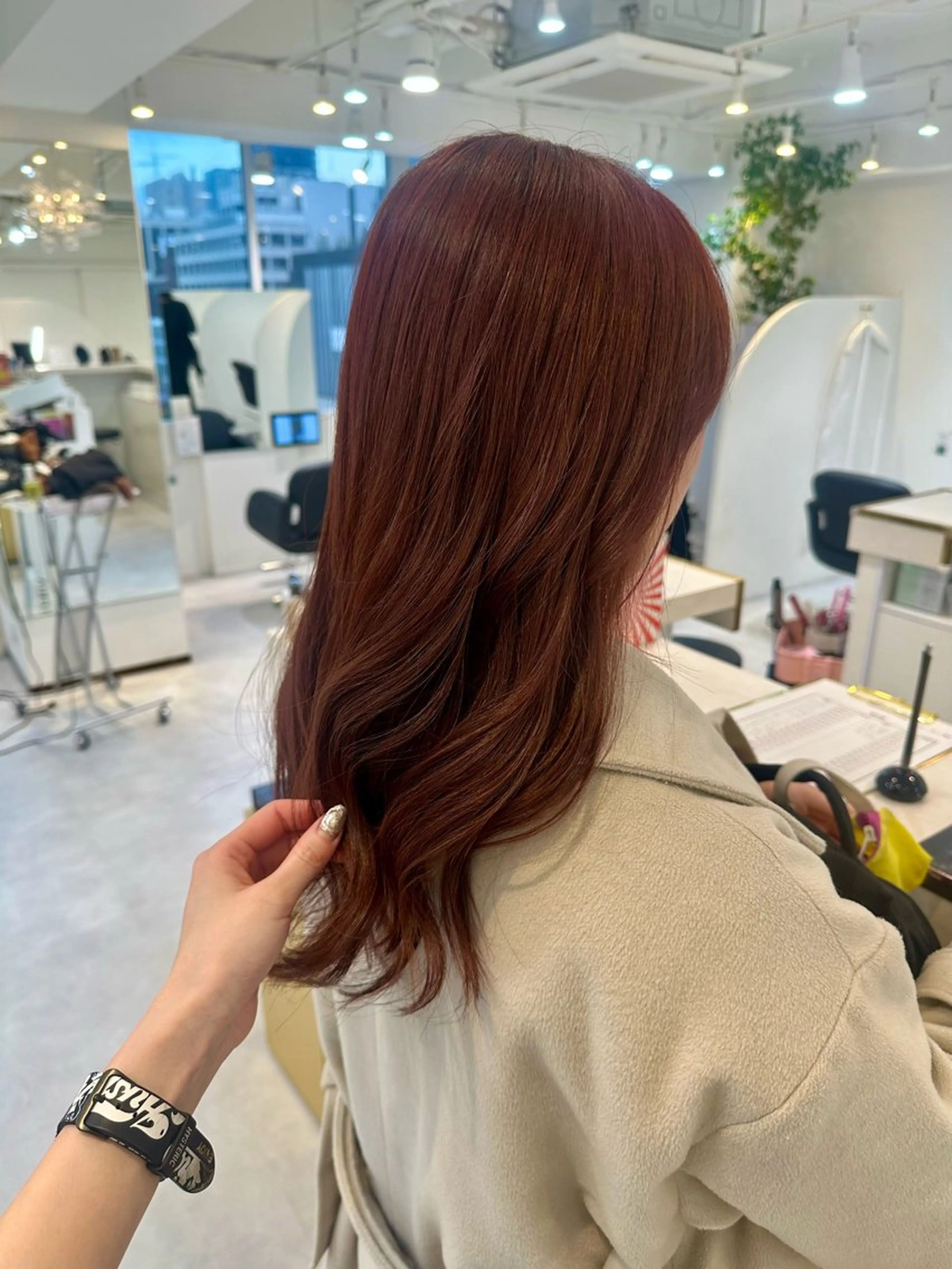 ミディアム カット ヘアカラー トリートメント 髪質改善店🪄.⋆⟡ SAKIのヘアスタイル