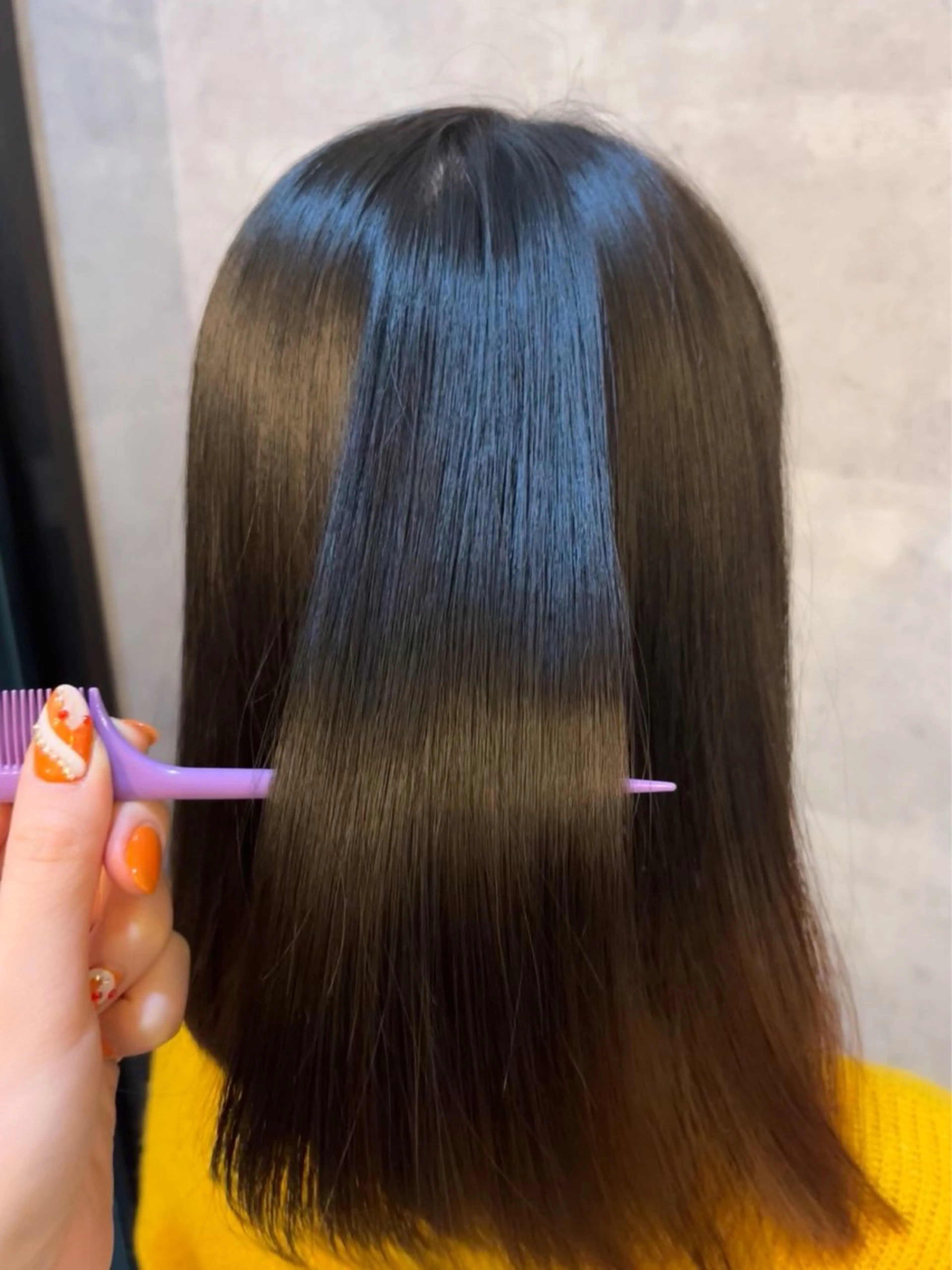 ミディアム パーマ イロアイヘアー Renのヘアスタイル