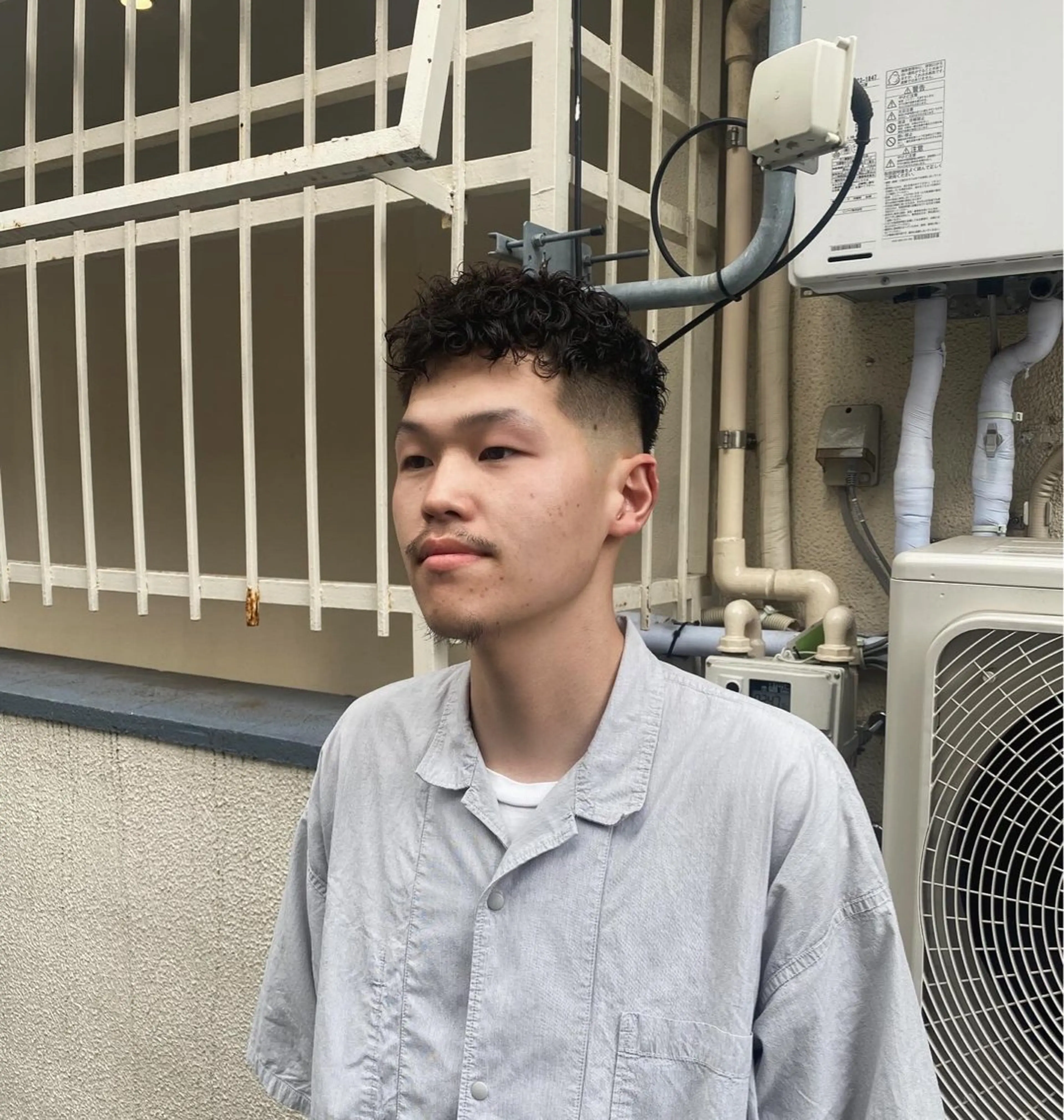 ショート パーマ ヘアアレンジ メンズ フェードカット メンズパーマ The faderz barbershop所属・フェードモデル限定 🔥高円寺Maiのヘアスタイル