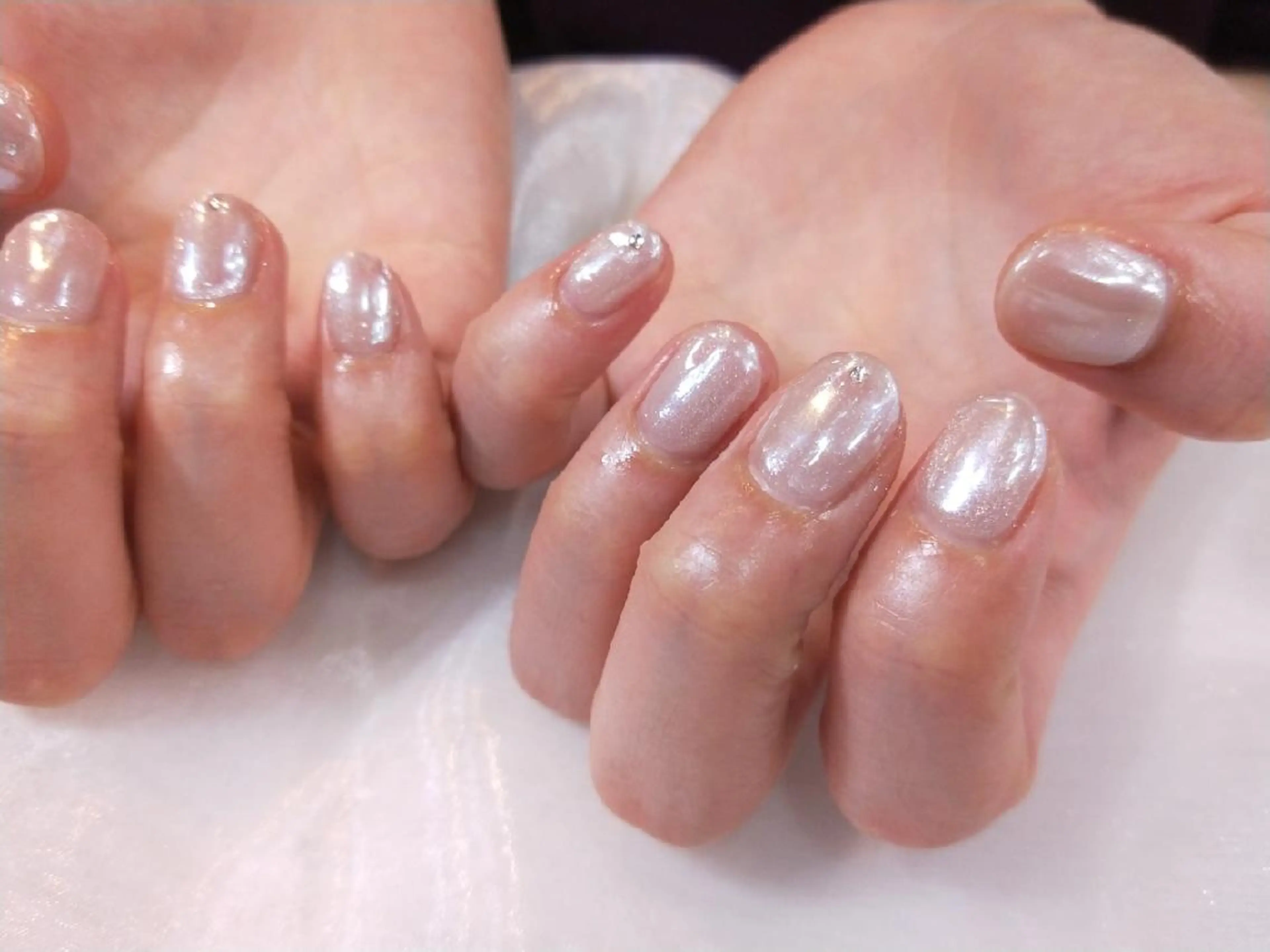 ネイル ハンドネイル ハンドケア R'well所属・はばすみれ🎀ﾈｲﾙ 光ﾌｪｲｼｬﾙ ﾍｱのネイルデザイン