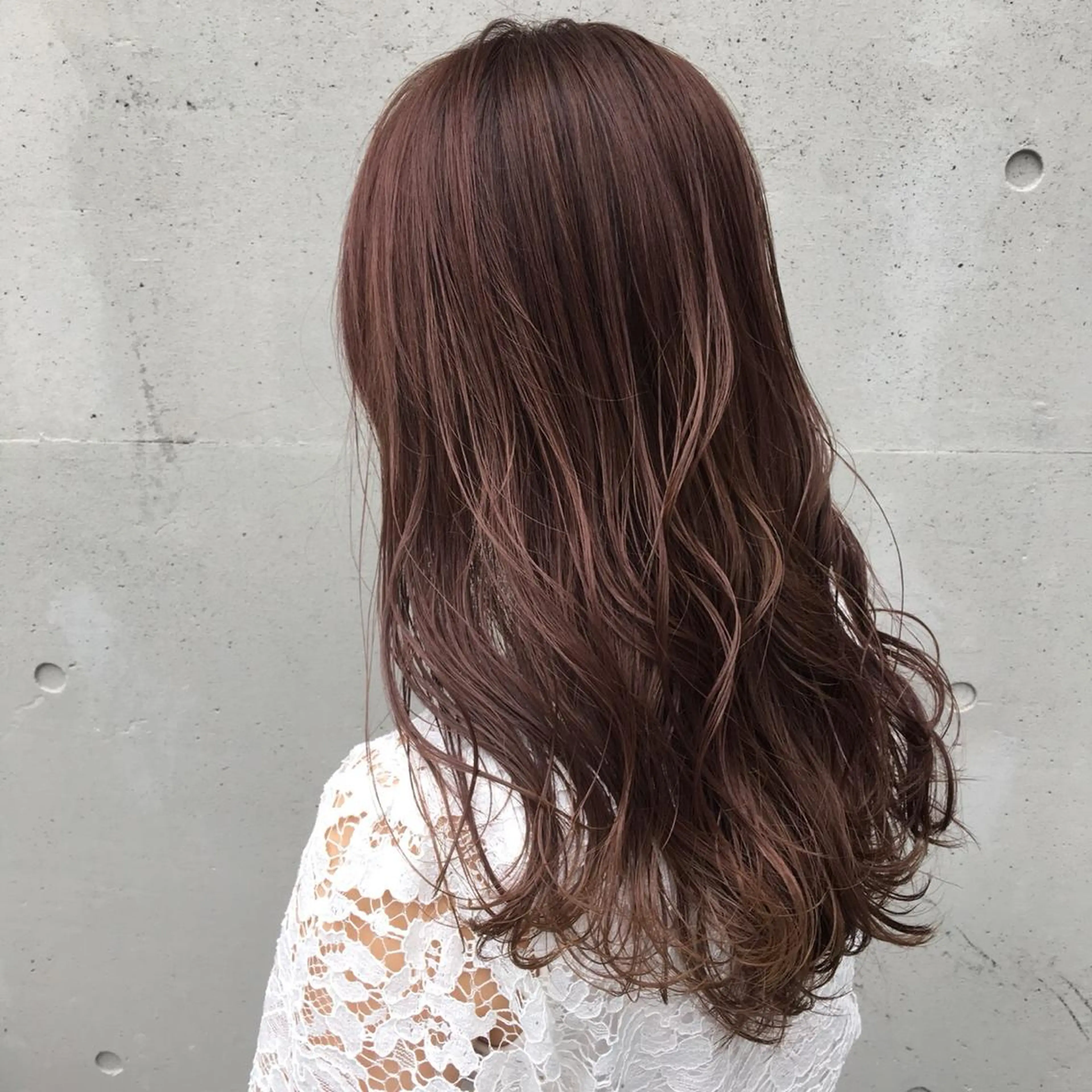 ロング カラー ベージュカラー ピンクカラー ピンクベージュ ロング カット ヘアカラー トリートメント 酸性縮毛矯正🧴韓国 レイヤー/髪質改善のヘアスタイル
