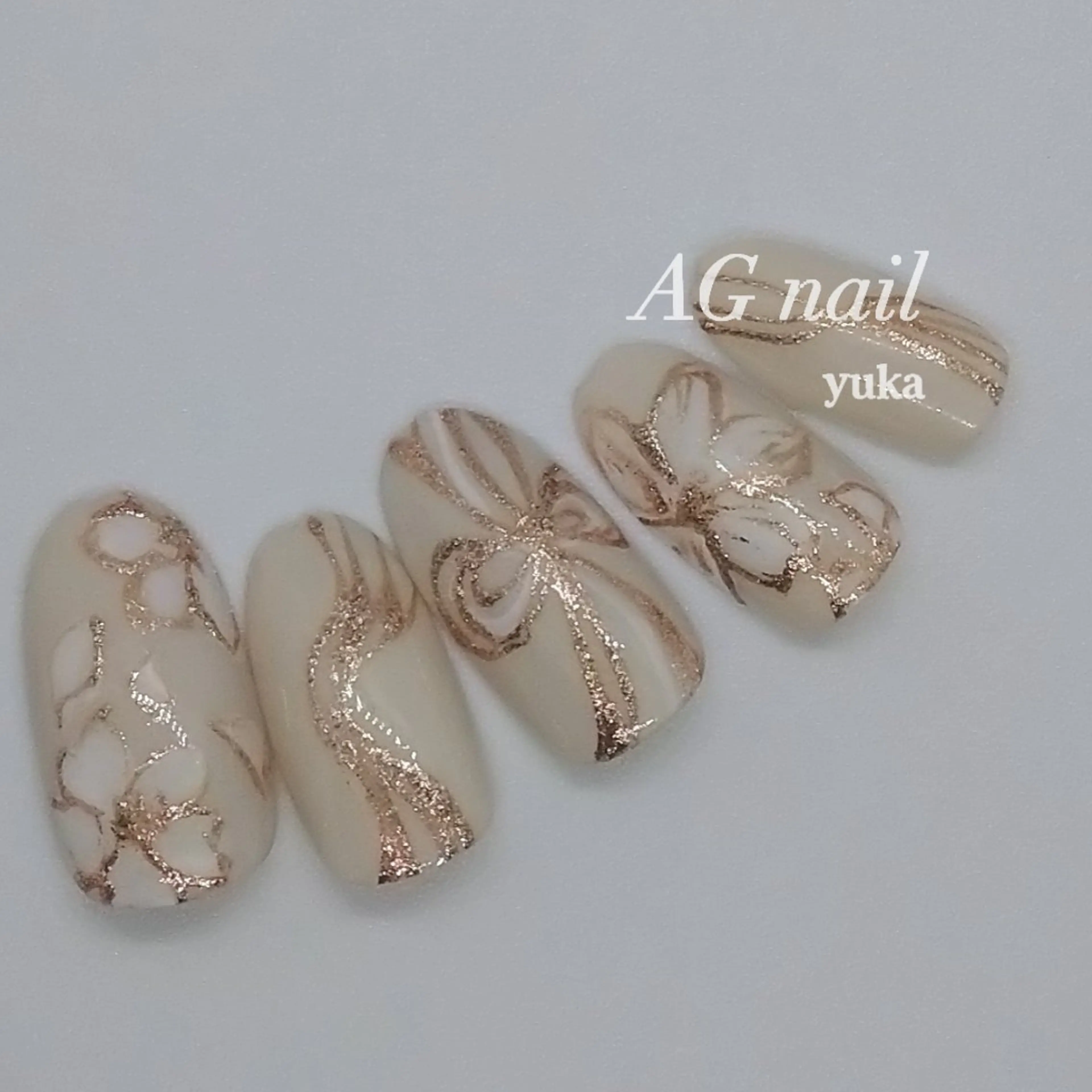 ネイル 成人式 AG nail 〚　yuka　〛のネイルデザイン
