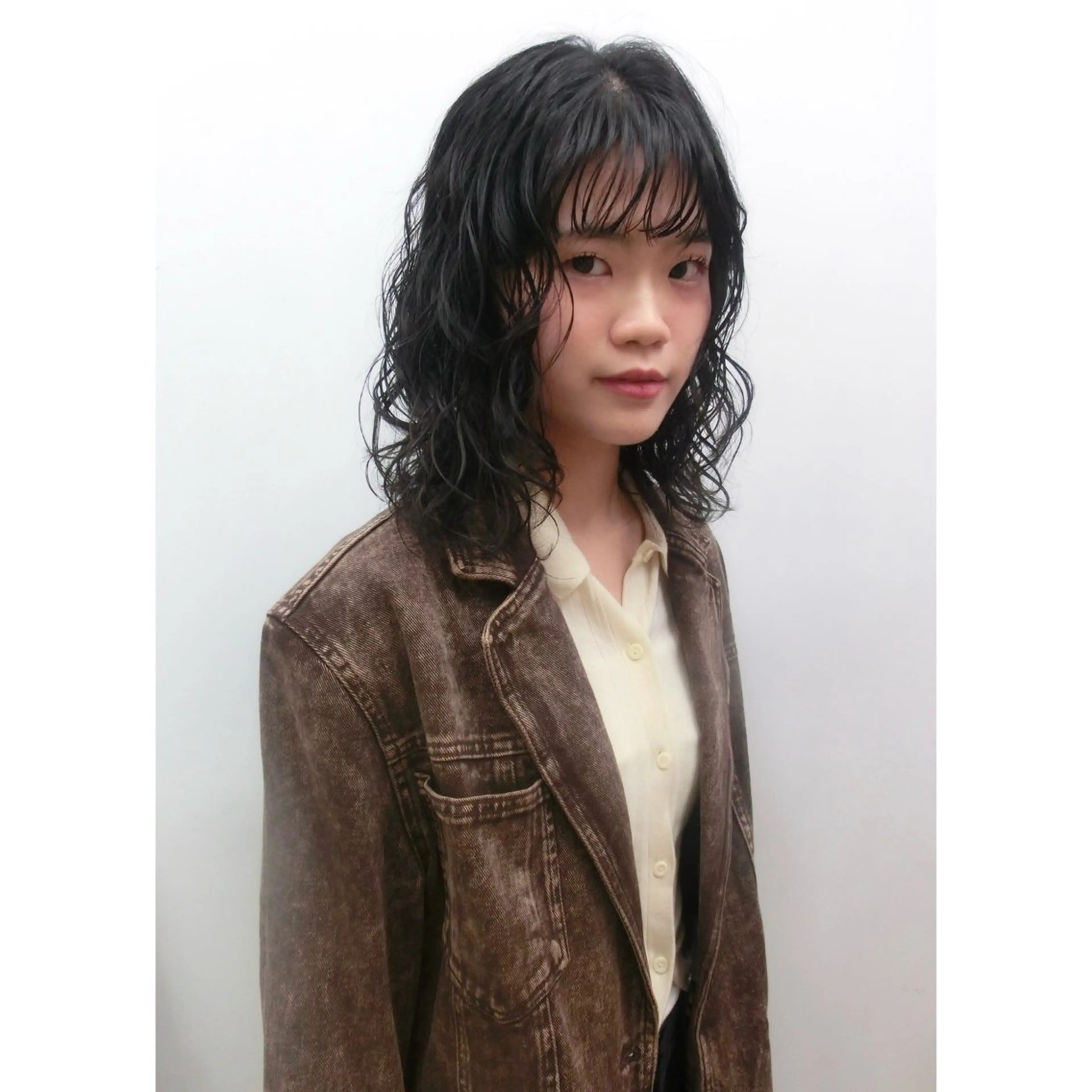 ミディアム パーマ Kanna 神奈のヘアスタイル