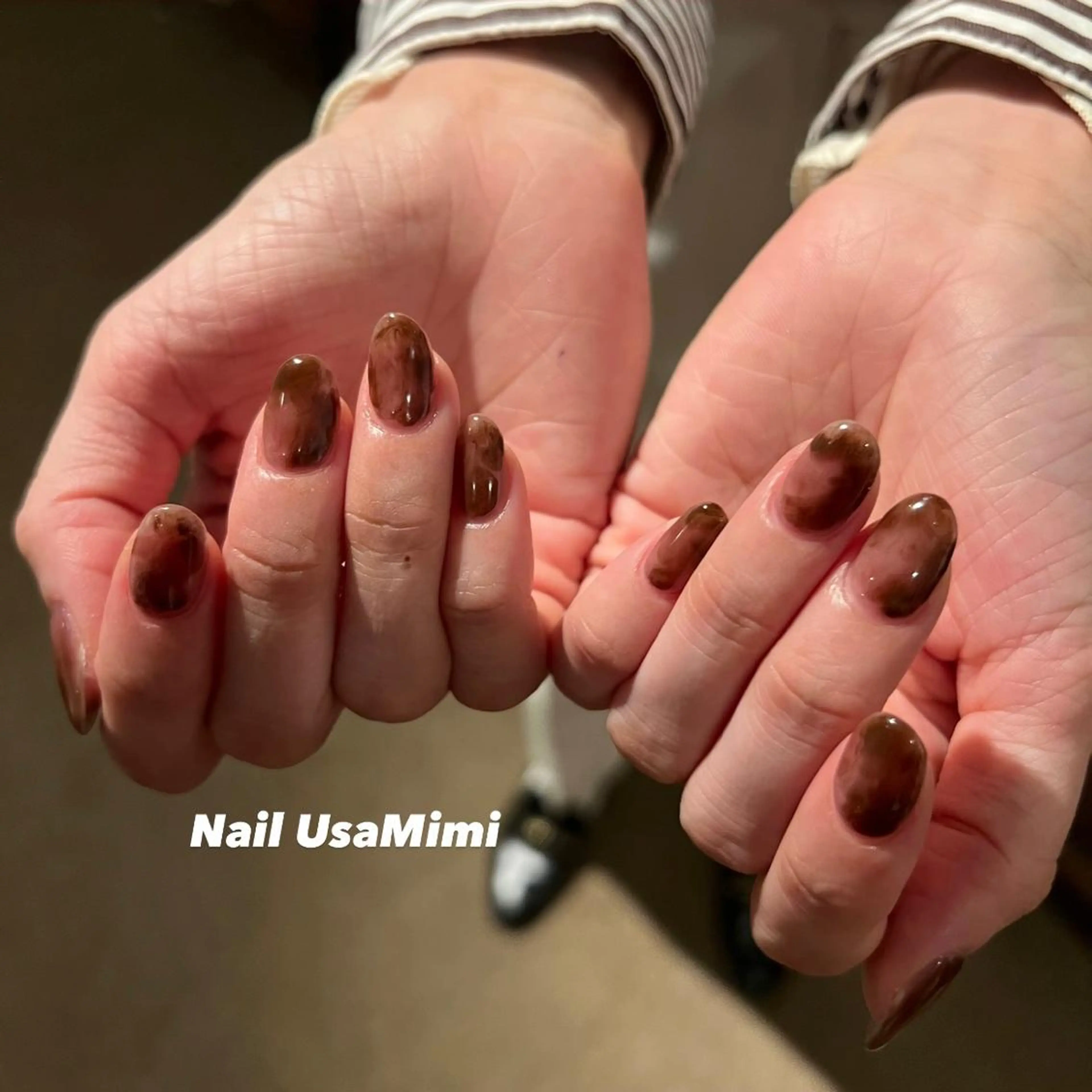 ネイル クリアネイル フットネイル ジェルネイル マグネットネイル 持ち込み 本町ネイルNail UsaMimiのネイルデザイン