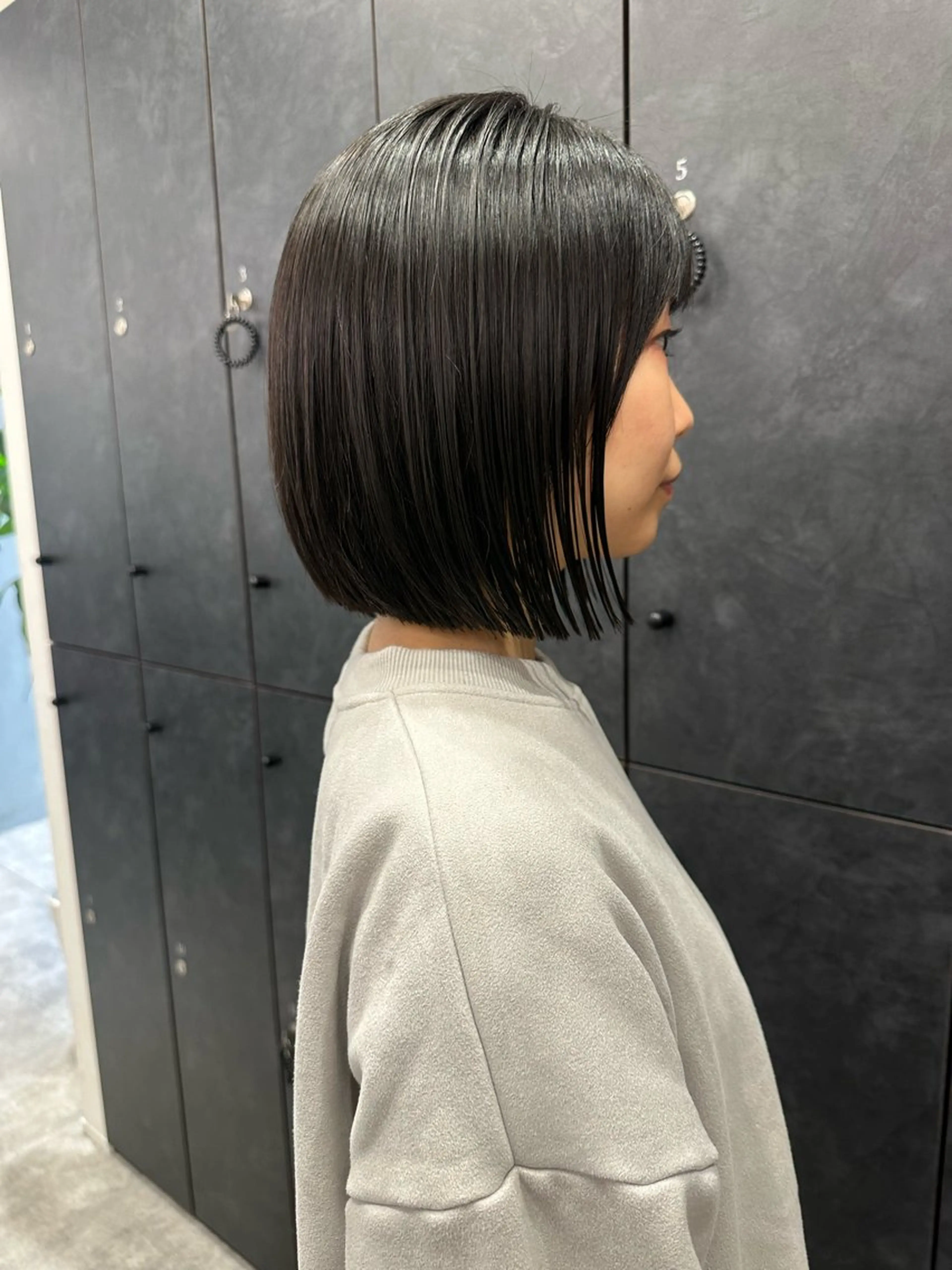 ショート 前下がりボブ ボブ 縮毛矯正 大人美人ショート ボブ櫻井将司のヘアスタイル