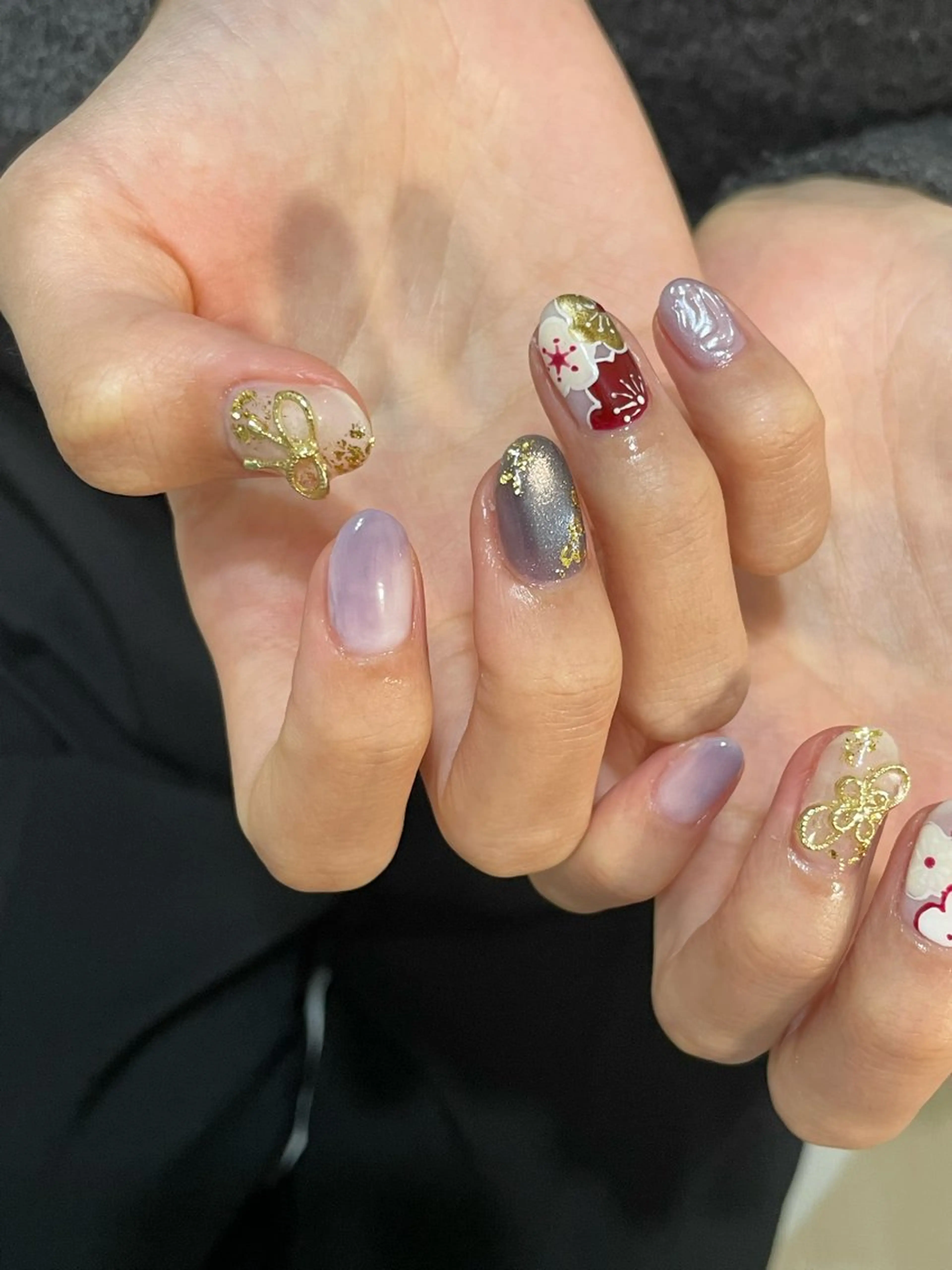 ネイル 成人式 卒業式 nail salon CIELのネイルデザイン