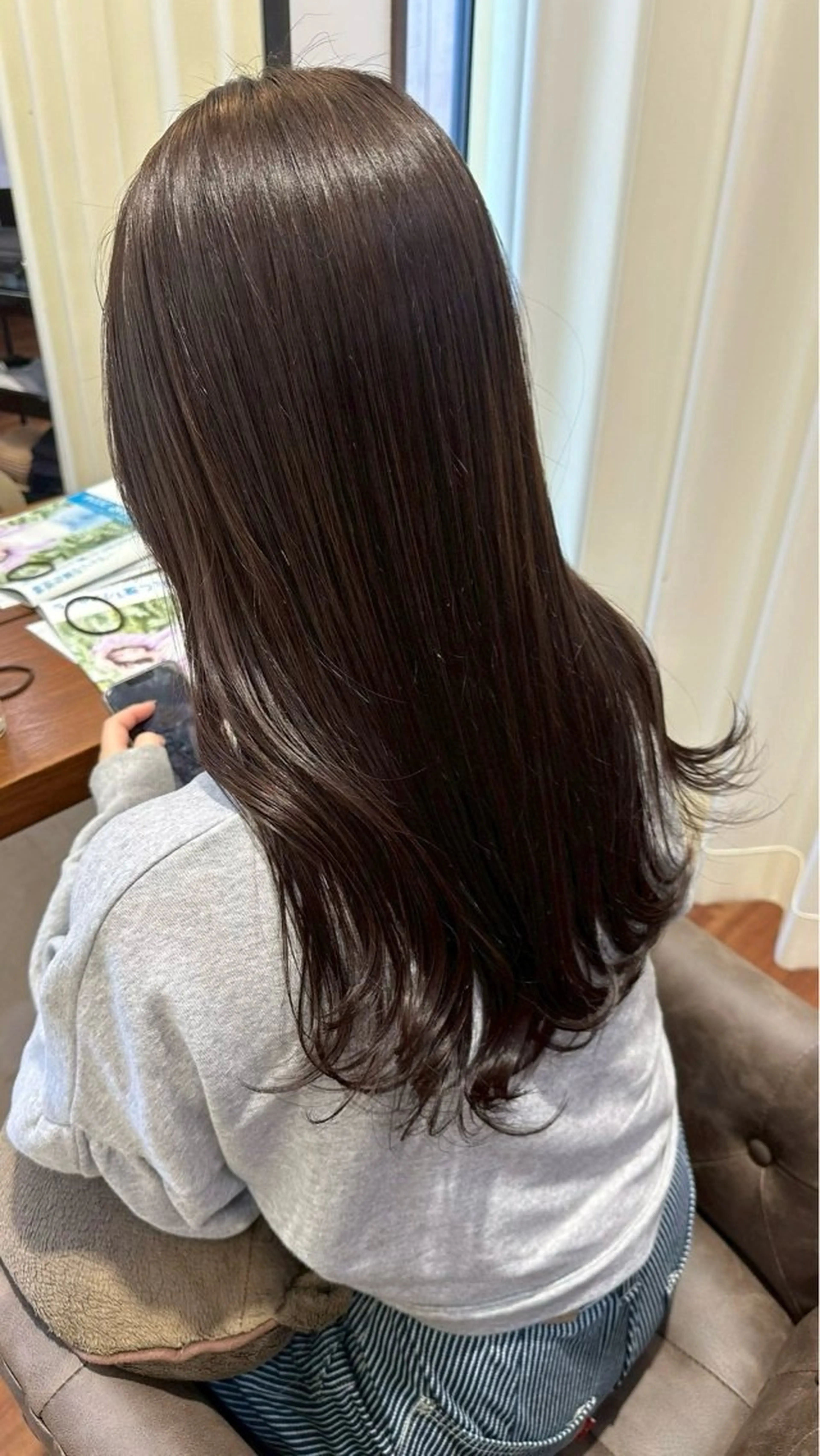 ロング ヘアカラー りな/ツヤカラー/ 豊橋美容院のヘアスタイル