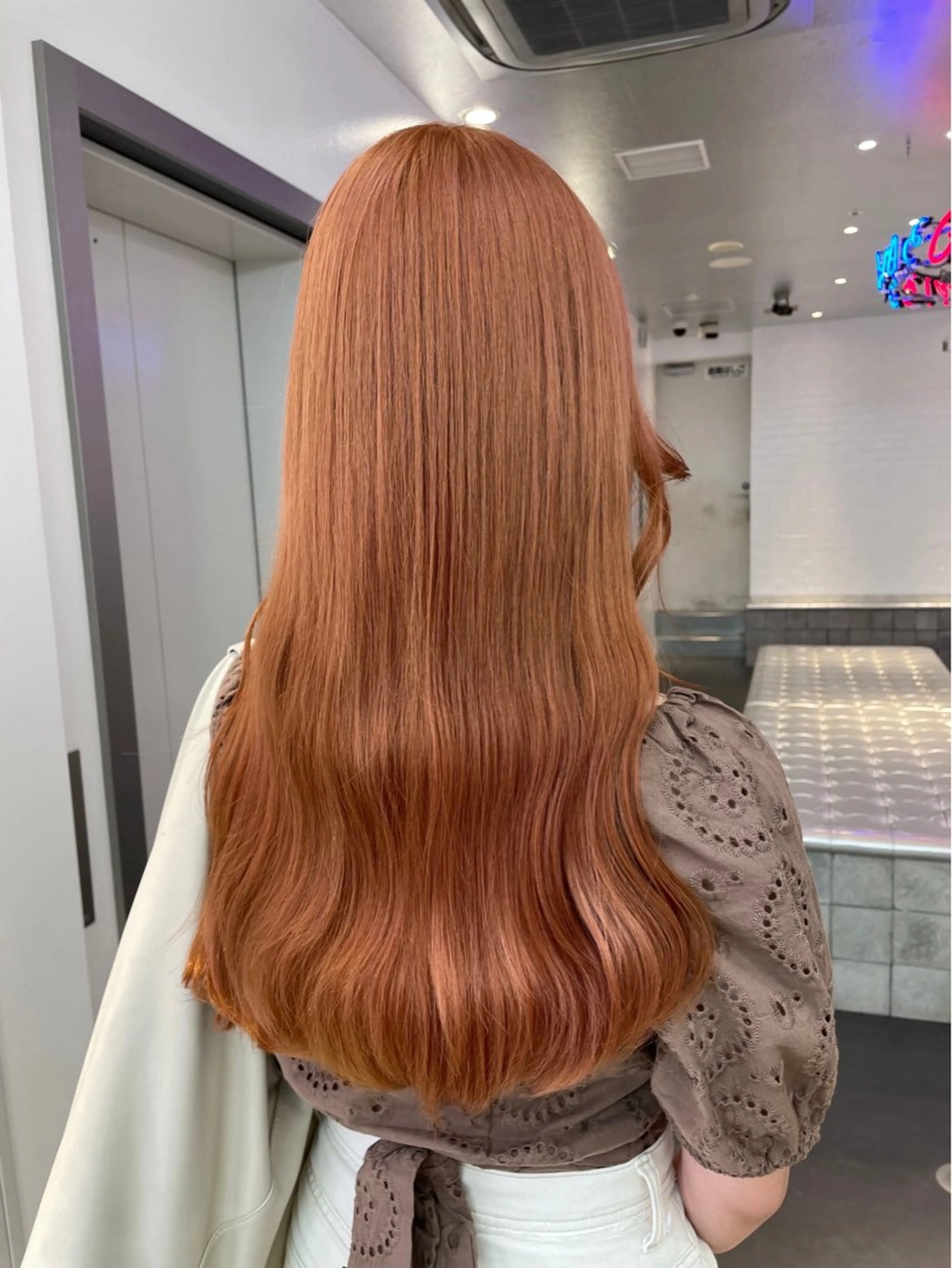 ロング カラー カット ヘアカラー トリートメント momoka🩶 艶カラー‪𓈒𓏸のヘアスタイル