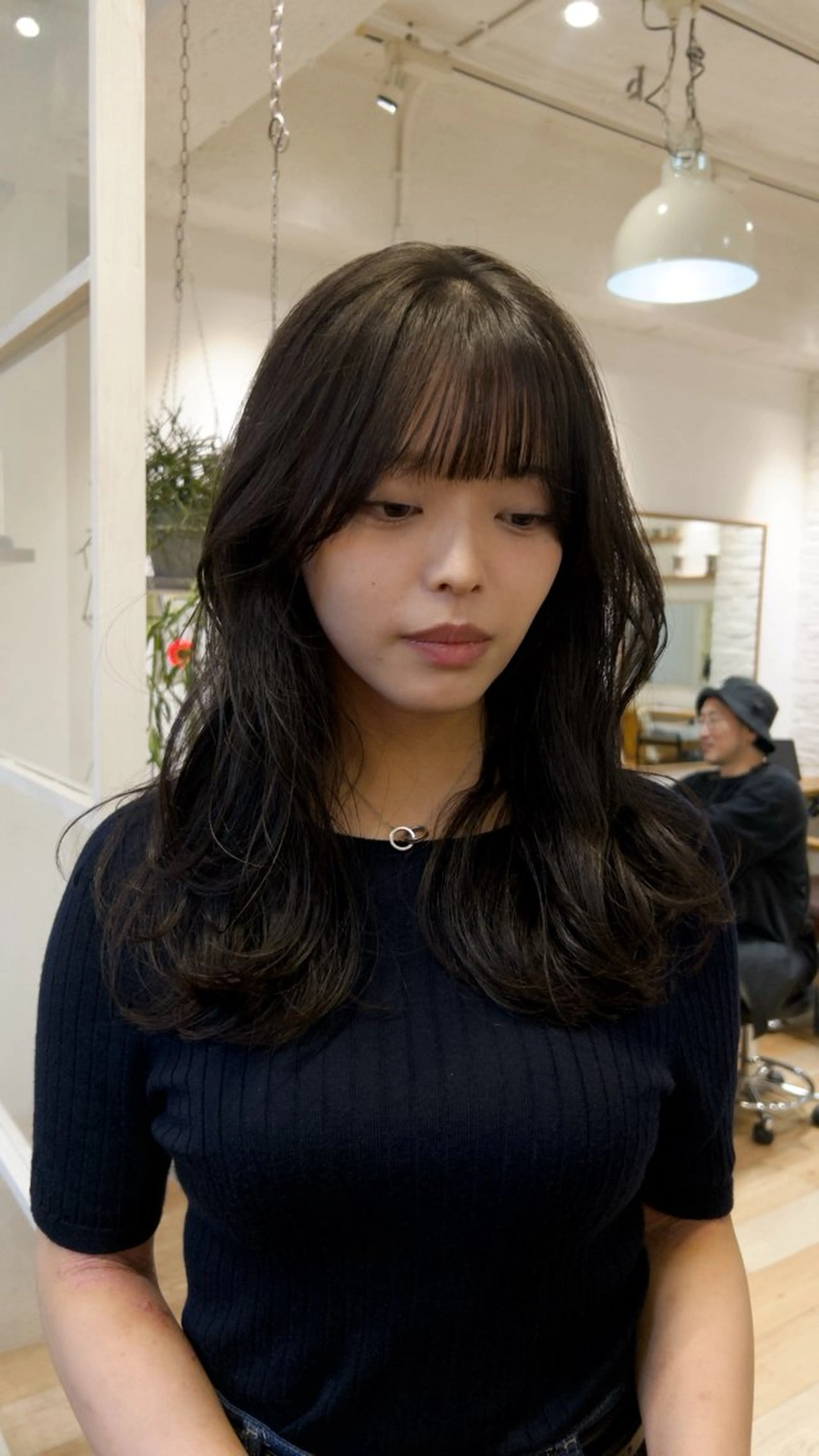 セミロング カラー カット ヘアカラー じゅわっと暖色カラー 🍊Moemiのヘアスタイル