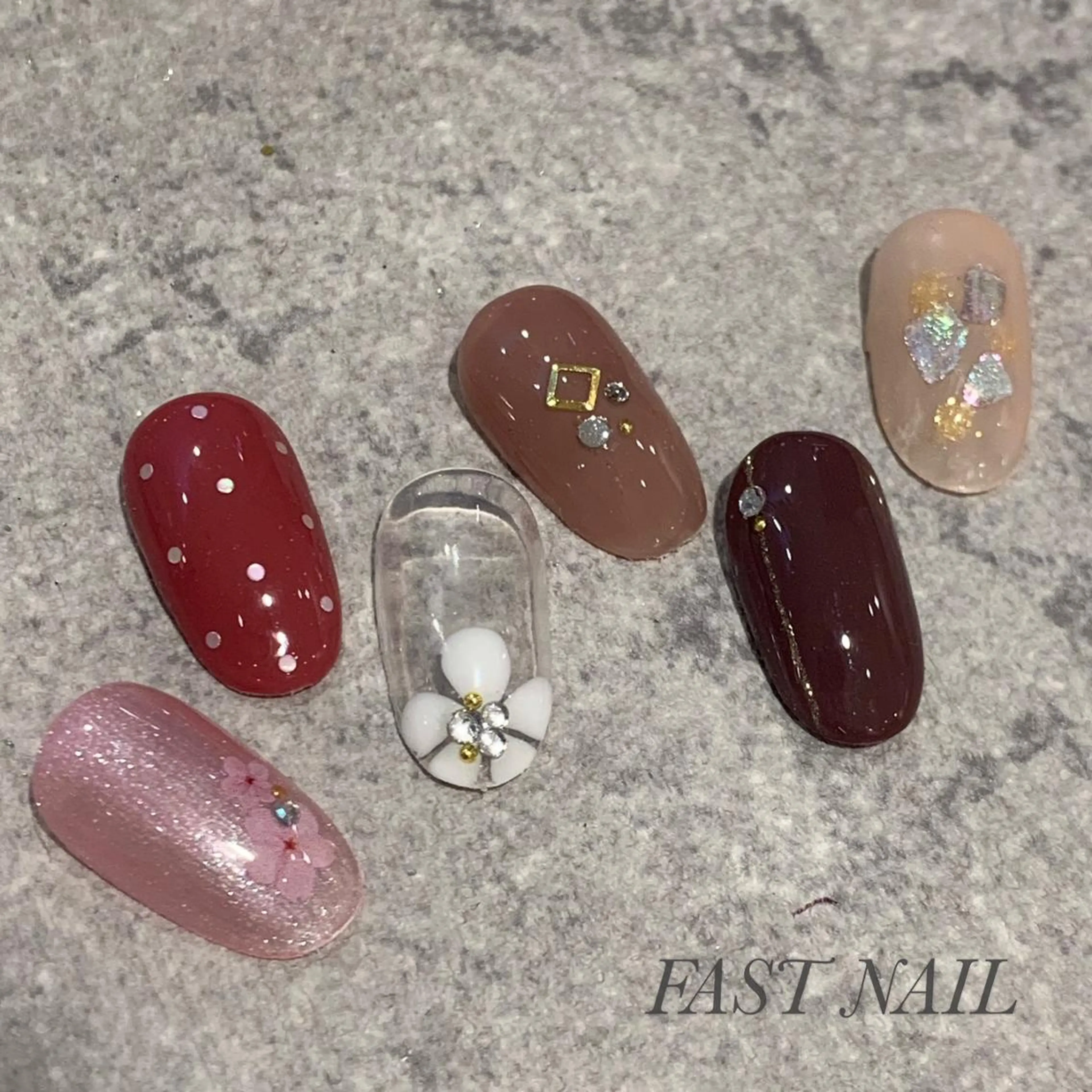 ネイル アートネイル ワンカラーネイル ファストネイル 静岡パルシェ店のネイルデザイン