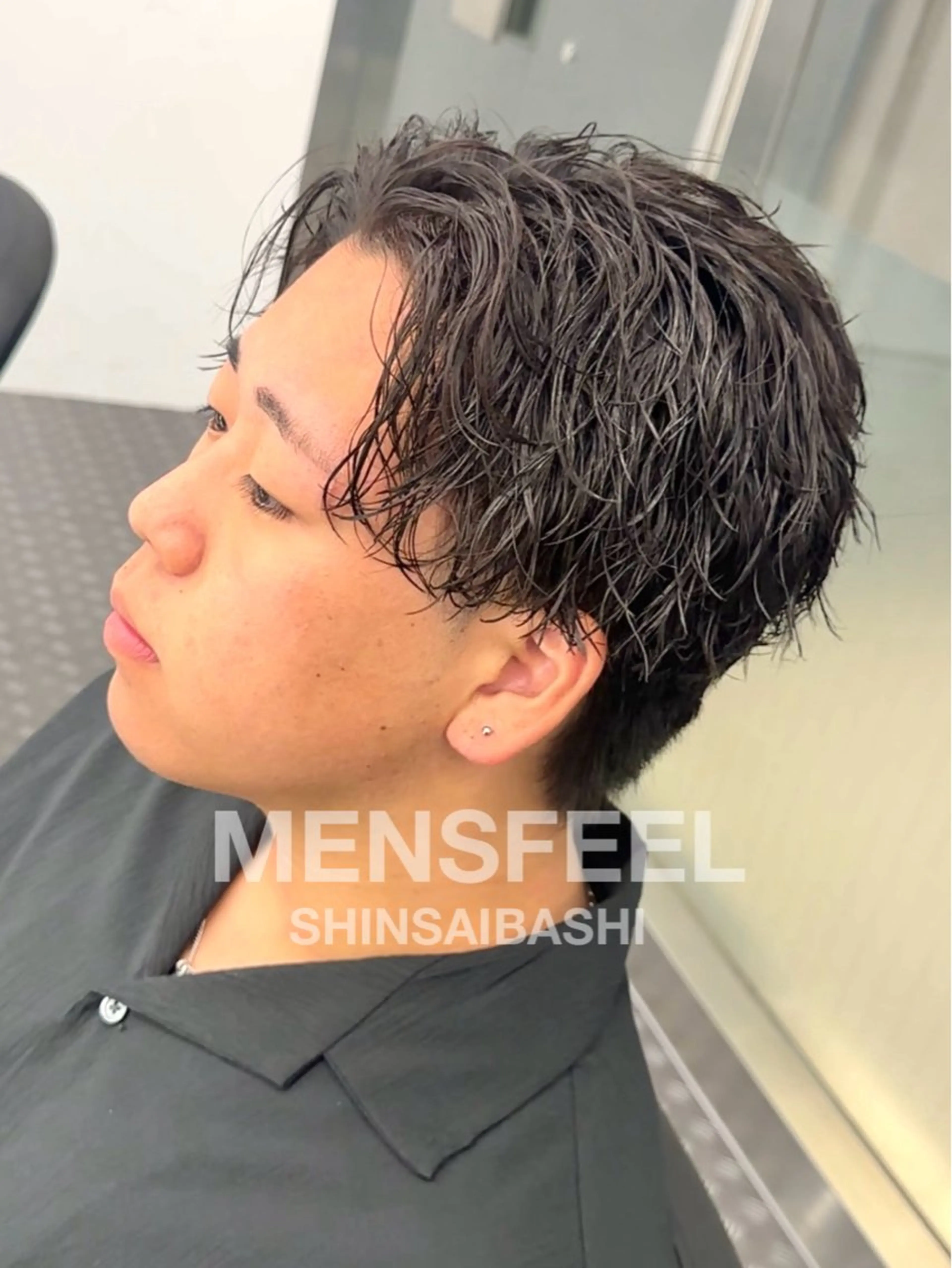 ミディアム MENS FEEL所属・メンズパーマが上手い 💇RYO❤️‍🔥のヘアスタイル