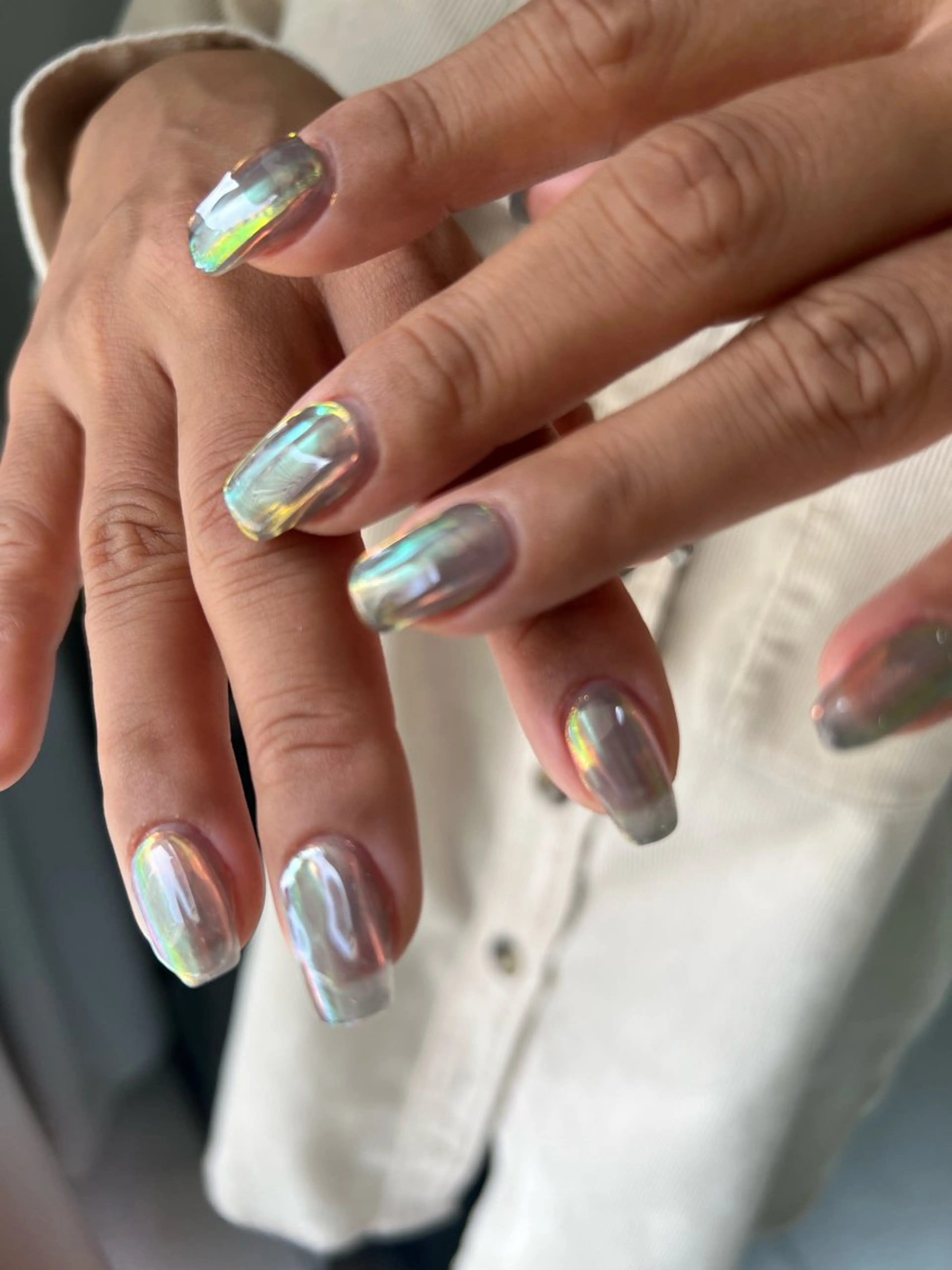 ネイル ミラーネイル 持ち込み Charme. NOBUKOのネイルデザイン