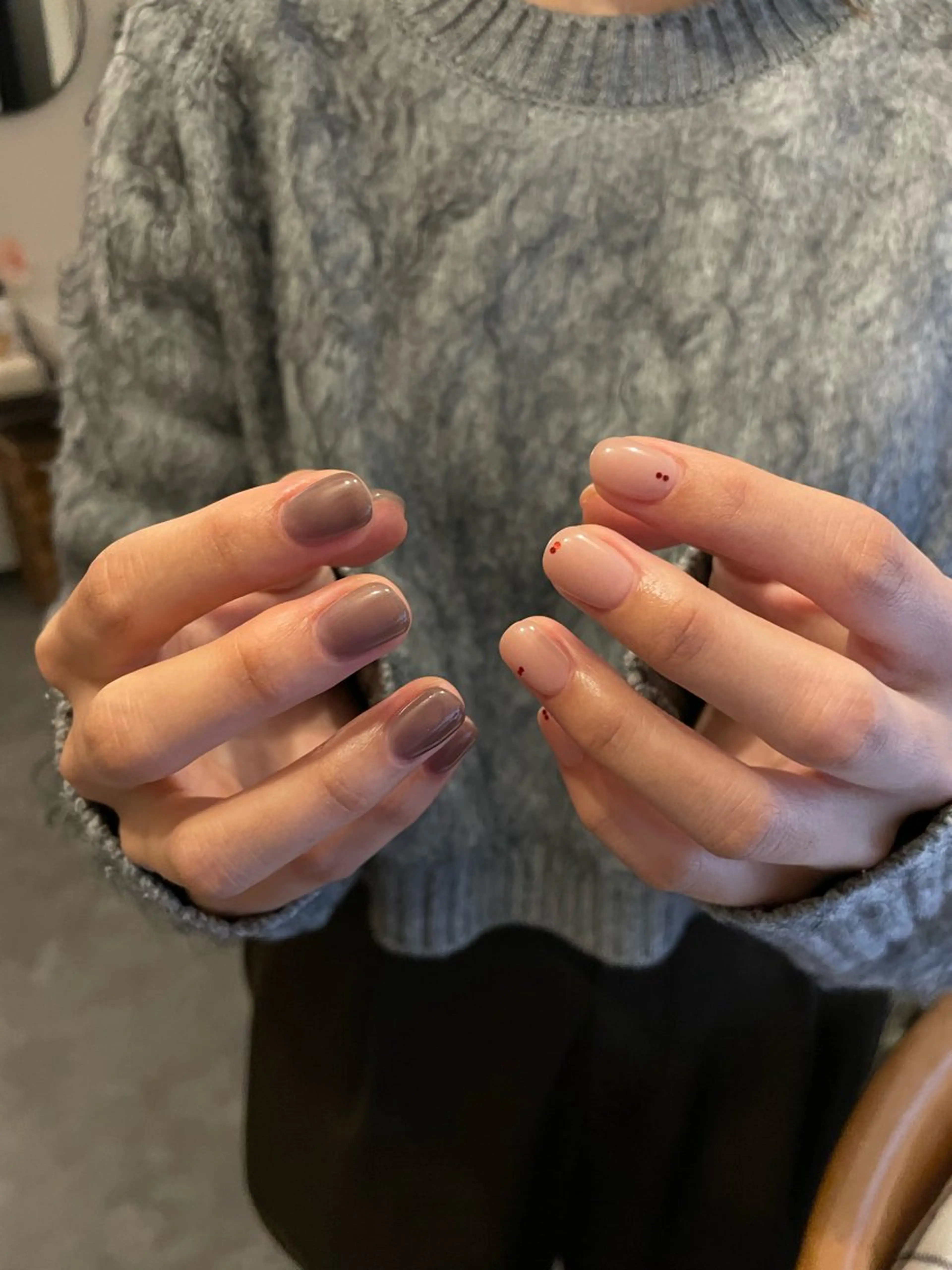ネイル 赤色 ハンドネイル roof nailのネイルデザイン