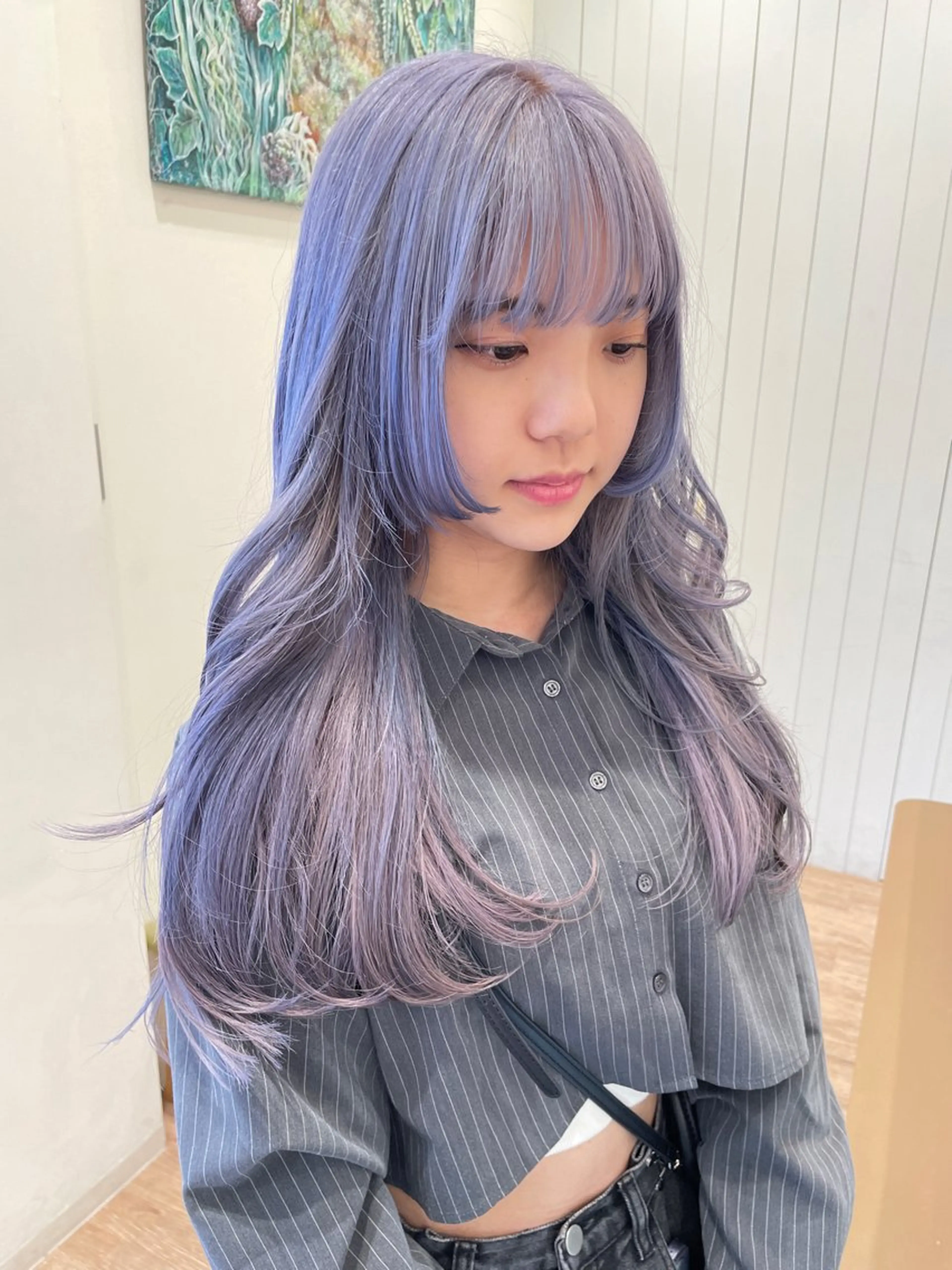 🩶カット& Wカラー（ケアブリーチ➕ケアカラー） 🩶ロングヘアverの写真