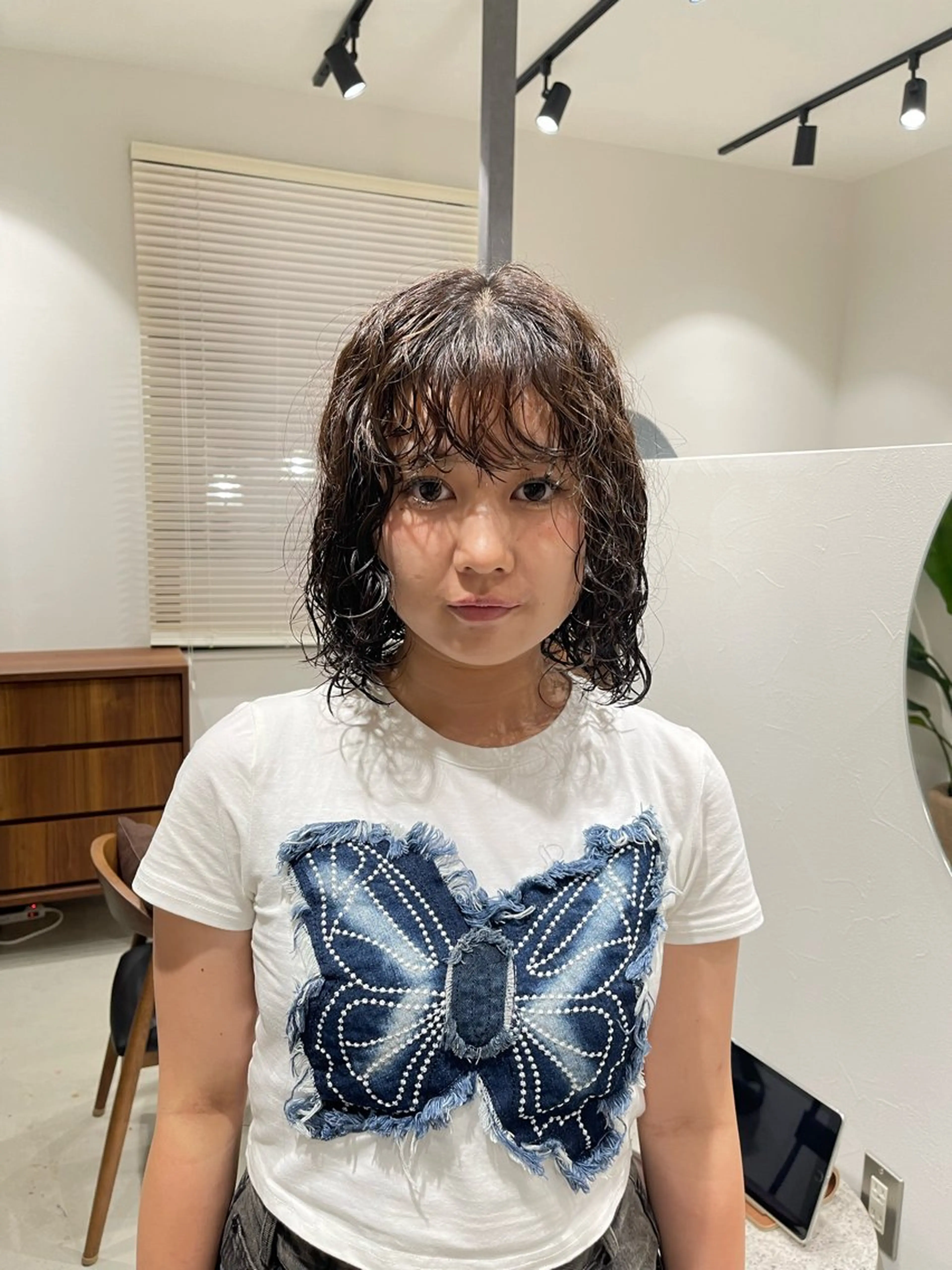 ミディアム パーマ ミディアムパーマ パーマ ボブ/レイヤー /河内温太のヘアスタイル