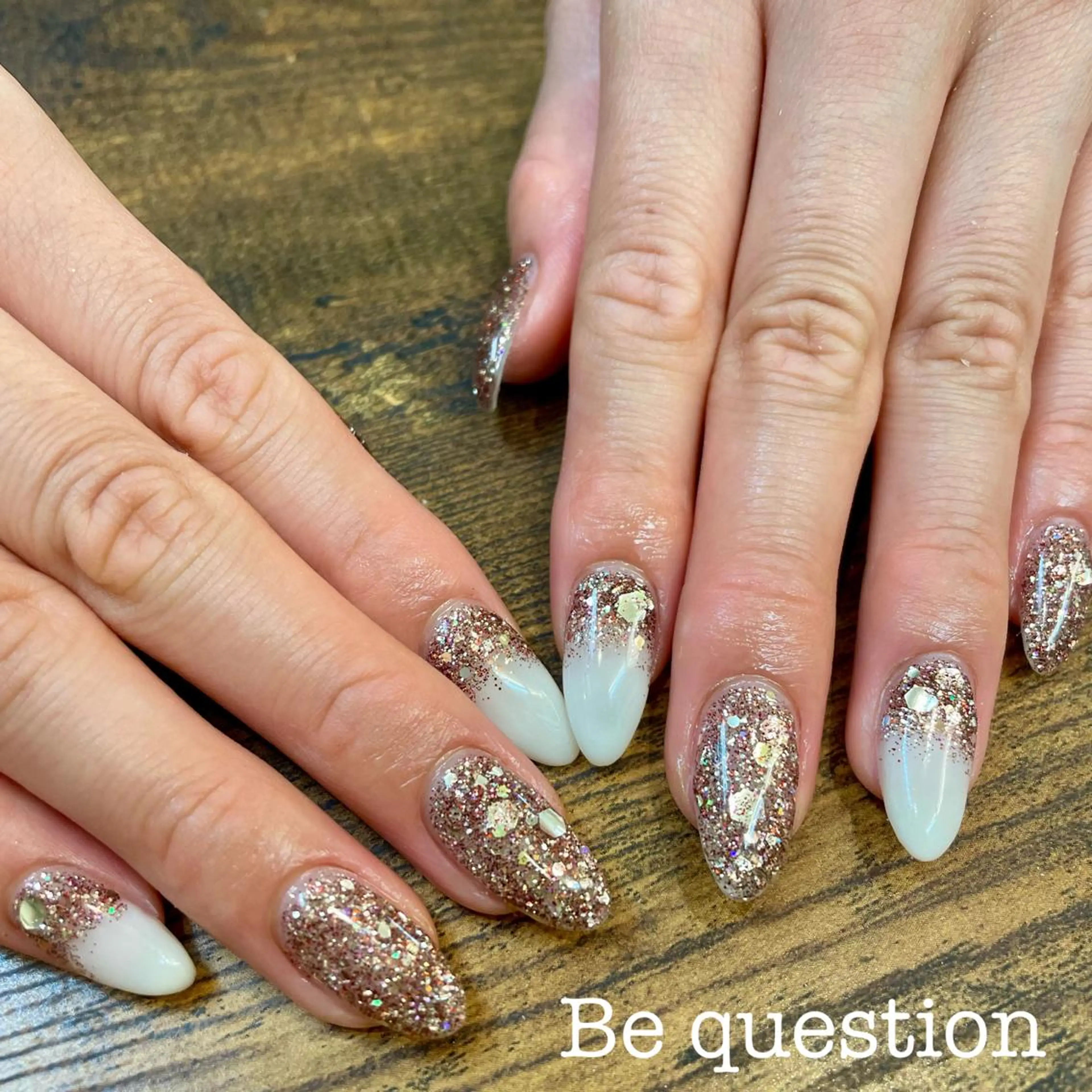 ネイル ラメ(グリッター) ハンドネイル ueki junのネイルデザイン