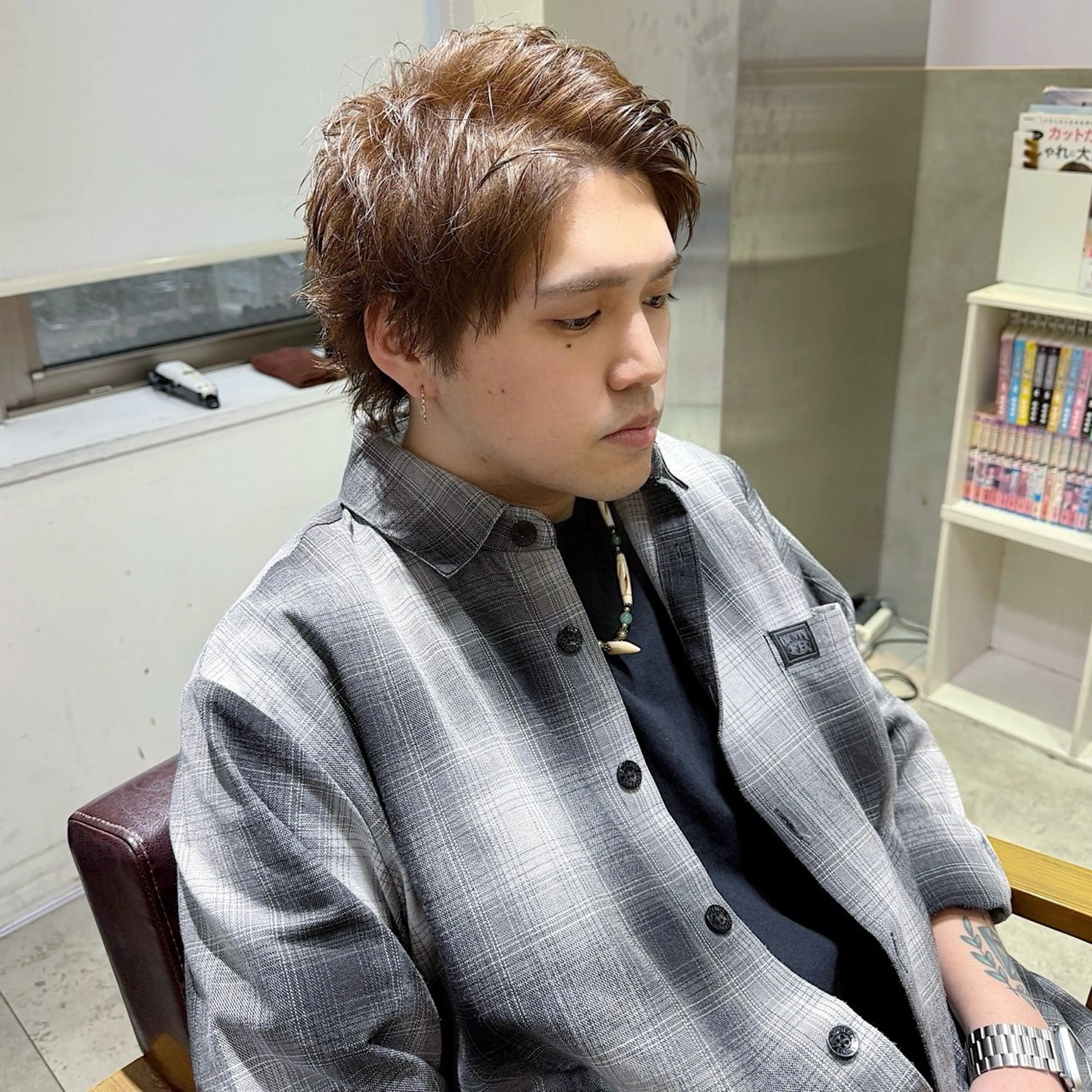 カラー メンズ Alea by little 横浜所属・♡🌚垢抜け艶カラー Shiori🌝♡のヘアスタイル