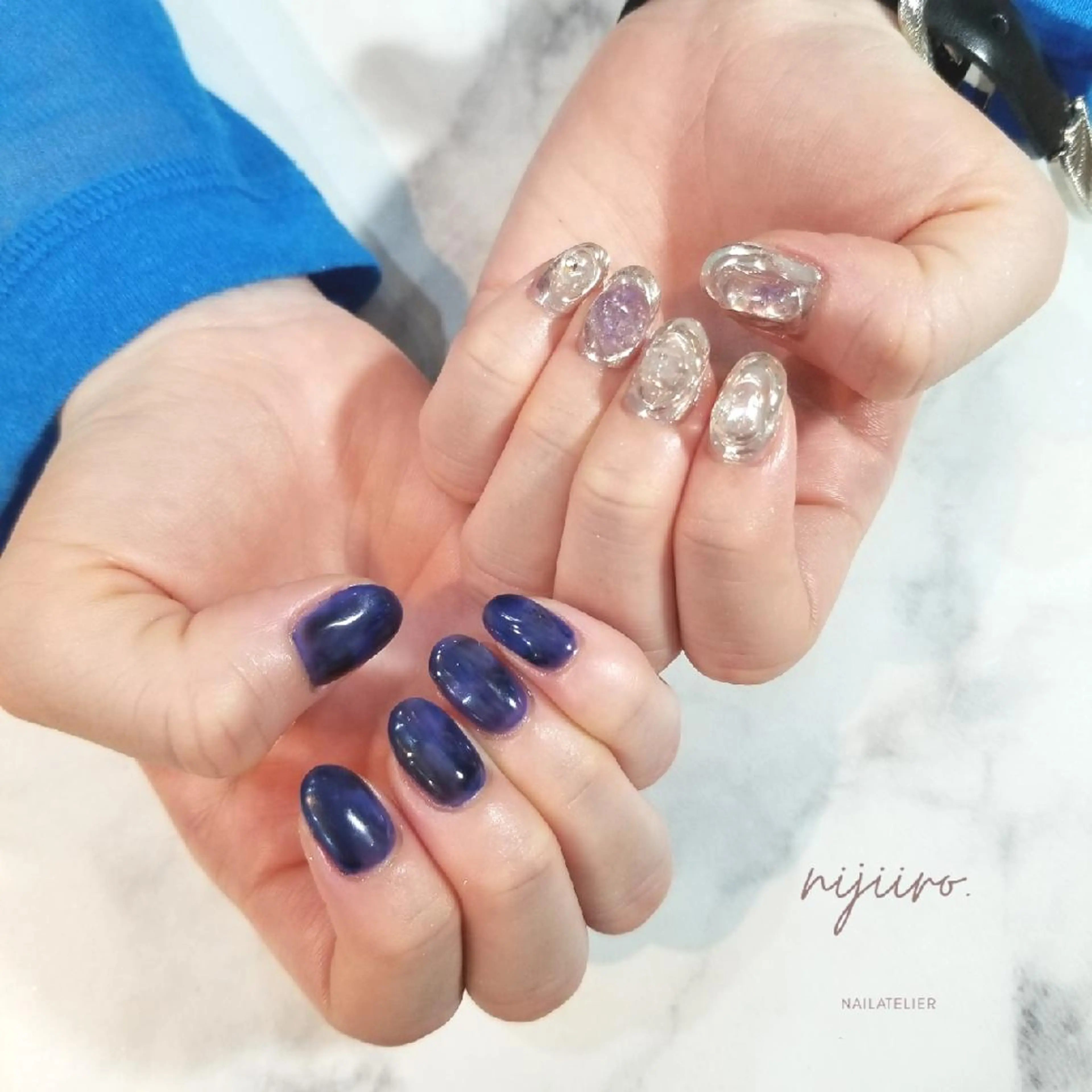 ネイル ハンドネイル nailatelier nijiiro.所属・nijiiro🌈 サトウのネイルデザイン