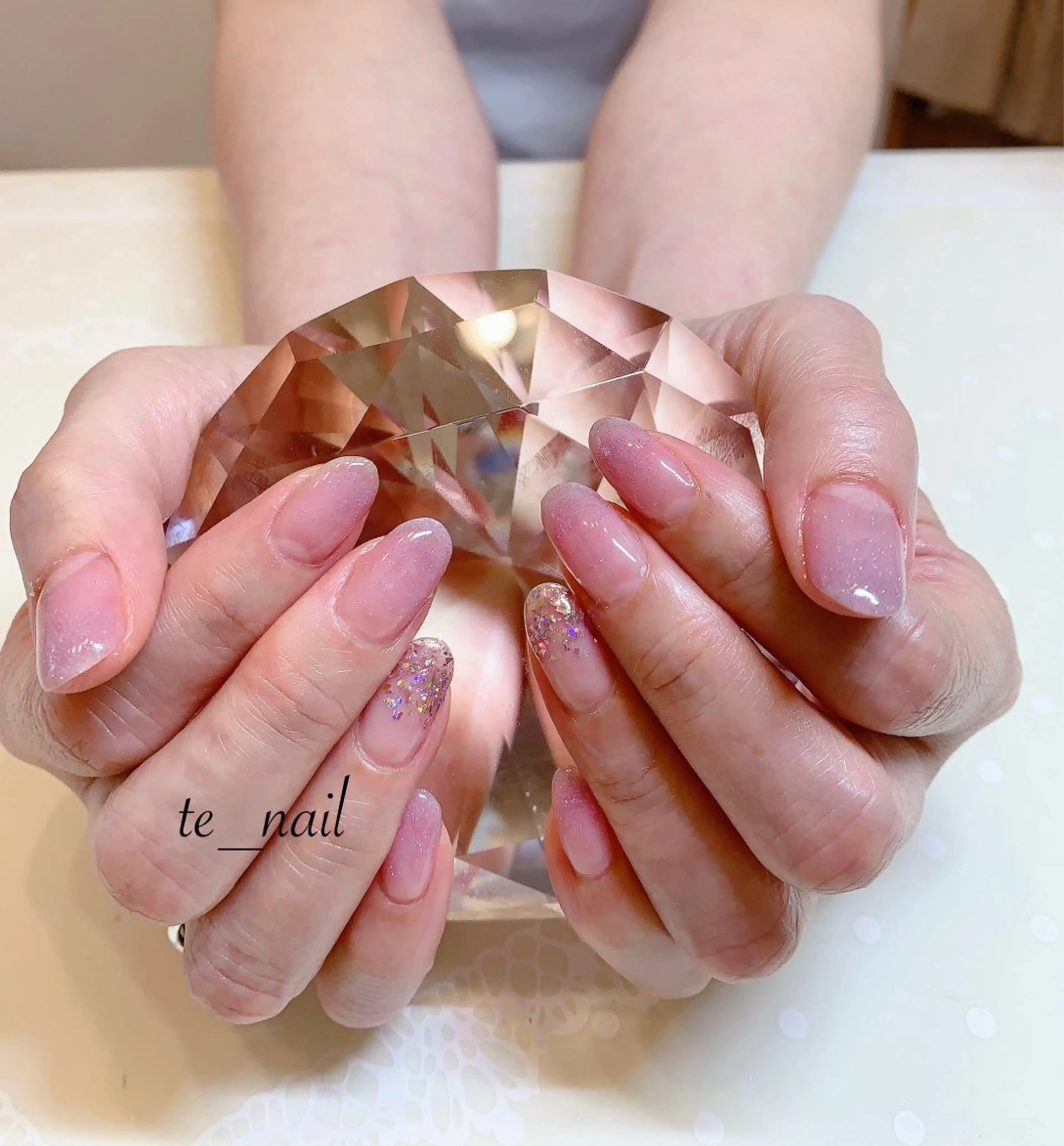 ネイル フラッシュネイル グラデーション ｔe_ nailのネイルデザイン