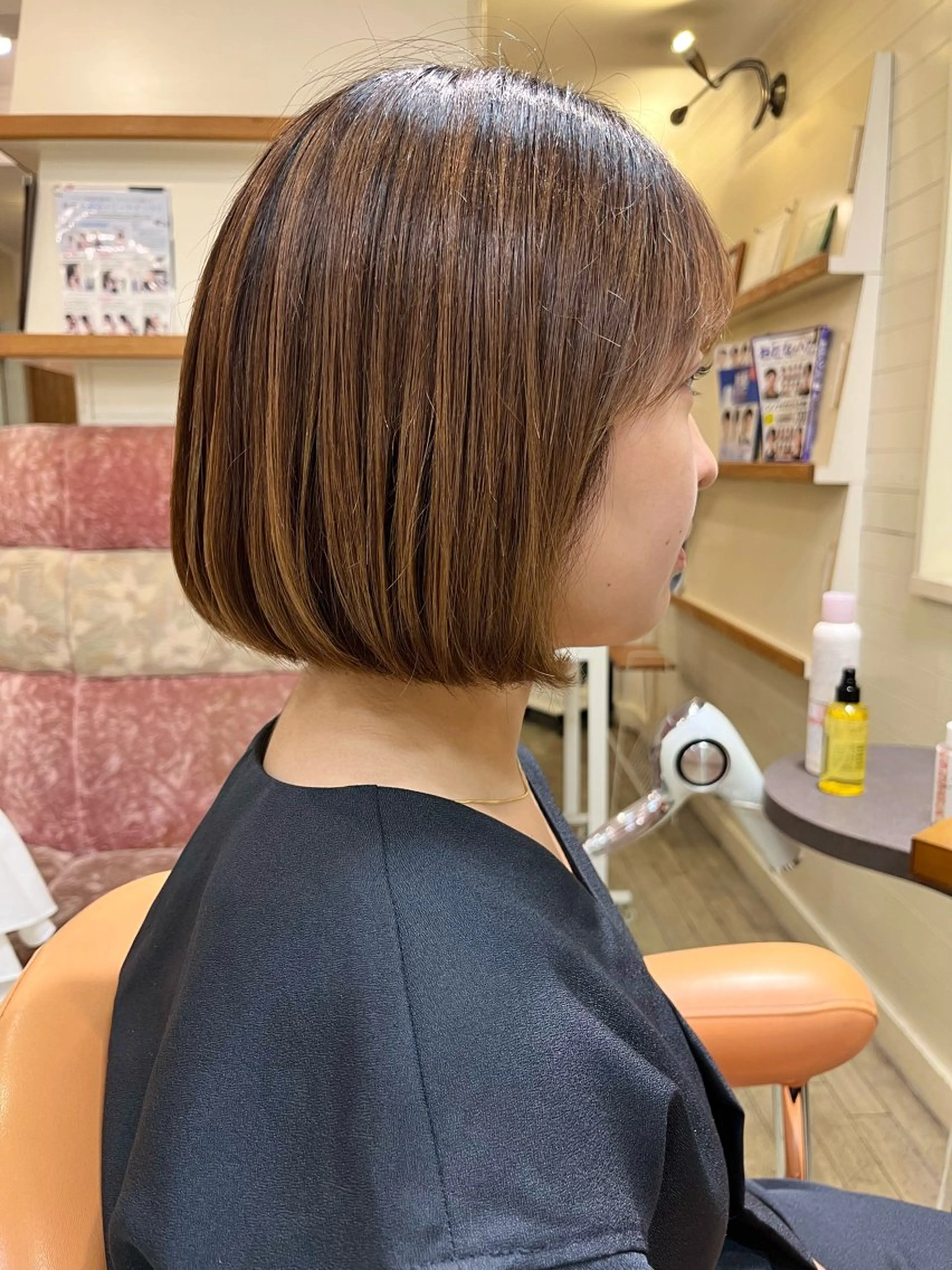 ショート ボブ 外ハネヘア ボブ/透明感カラー /大宮/たぐち🥣のヘアスタイル