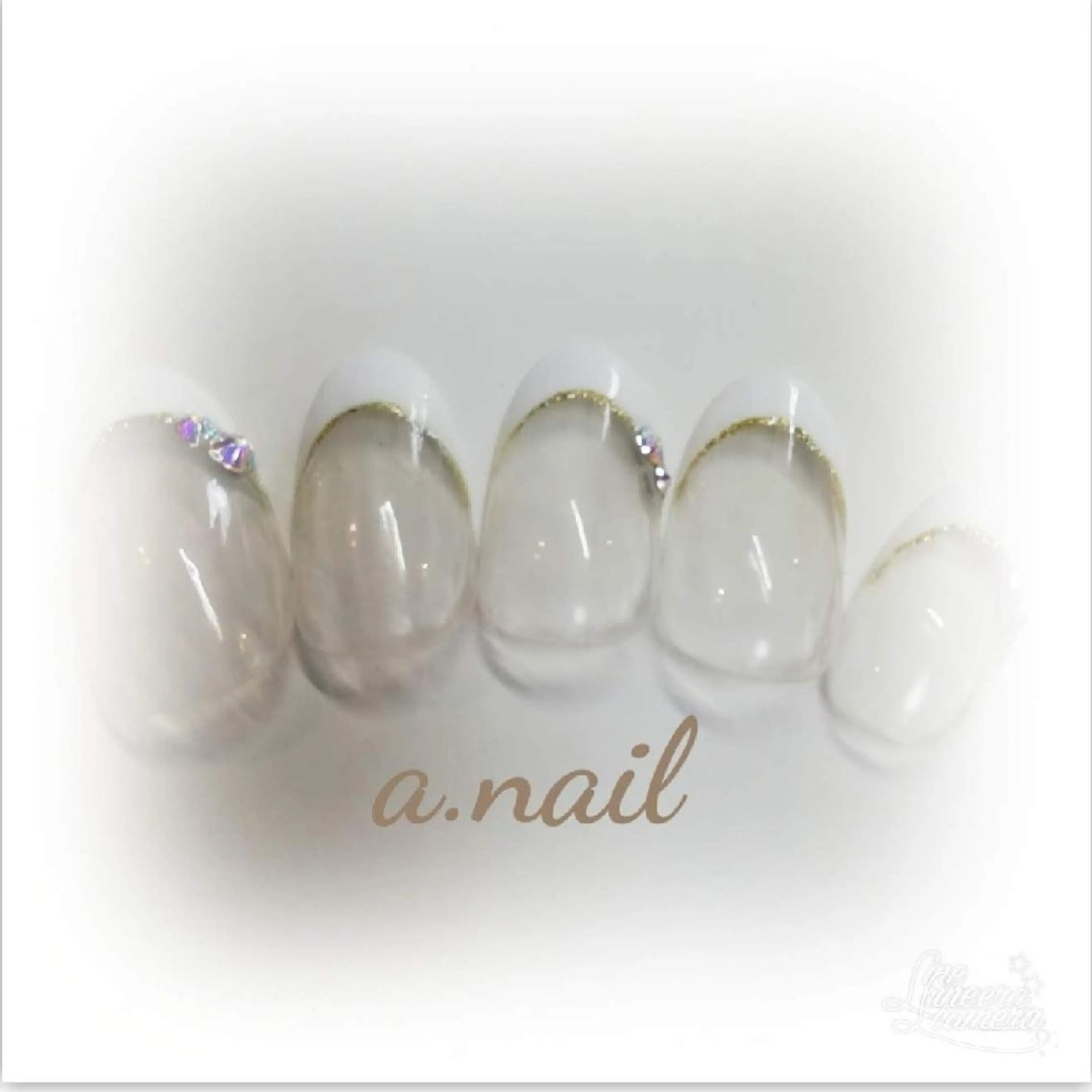 ネイル フレンチネイル 大理石ネイル(マーブル) ストーンネイル ネイルサロン エーネイルのネイルデザイン