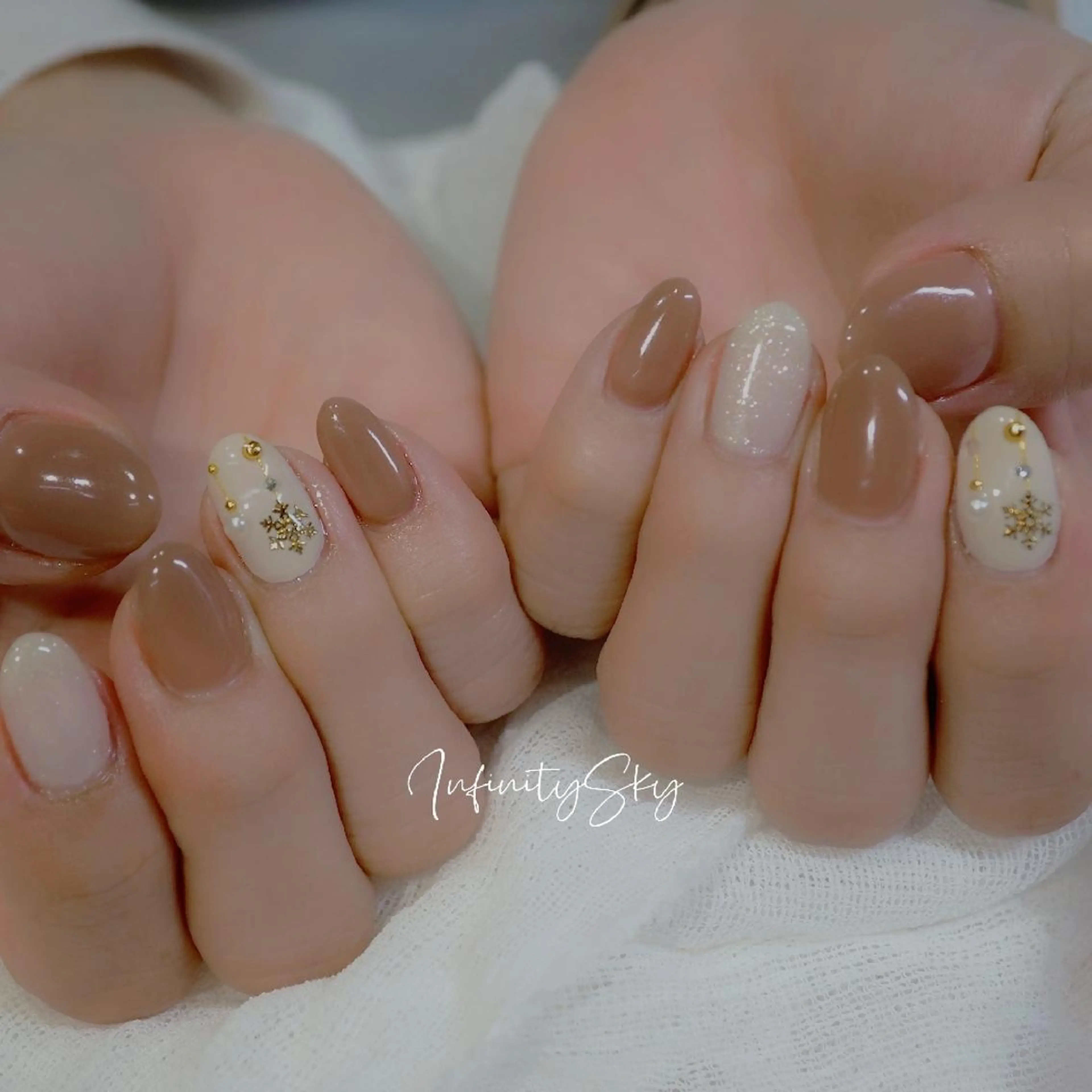 ネイル アートネイル ハンドネイル infinity skyのネイルデザイン