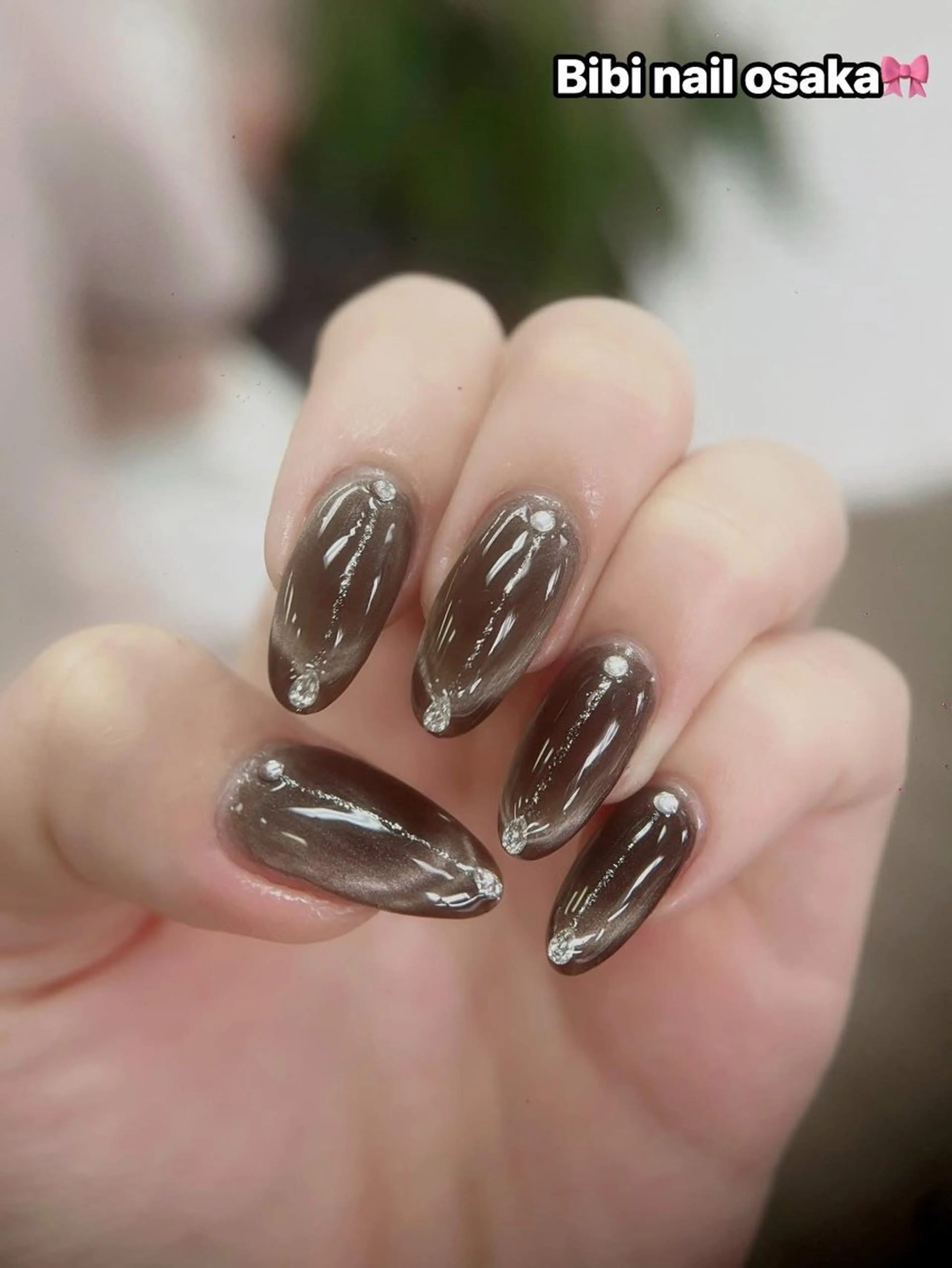 ミディアム ハンドネイル Bibi beauty spa Osaka所属・Chann Channのネイルデザイン