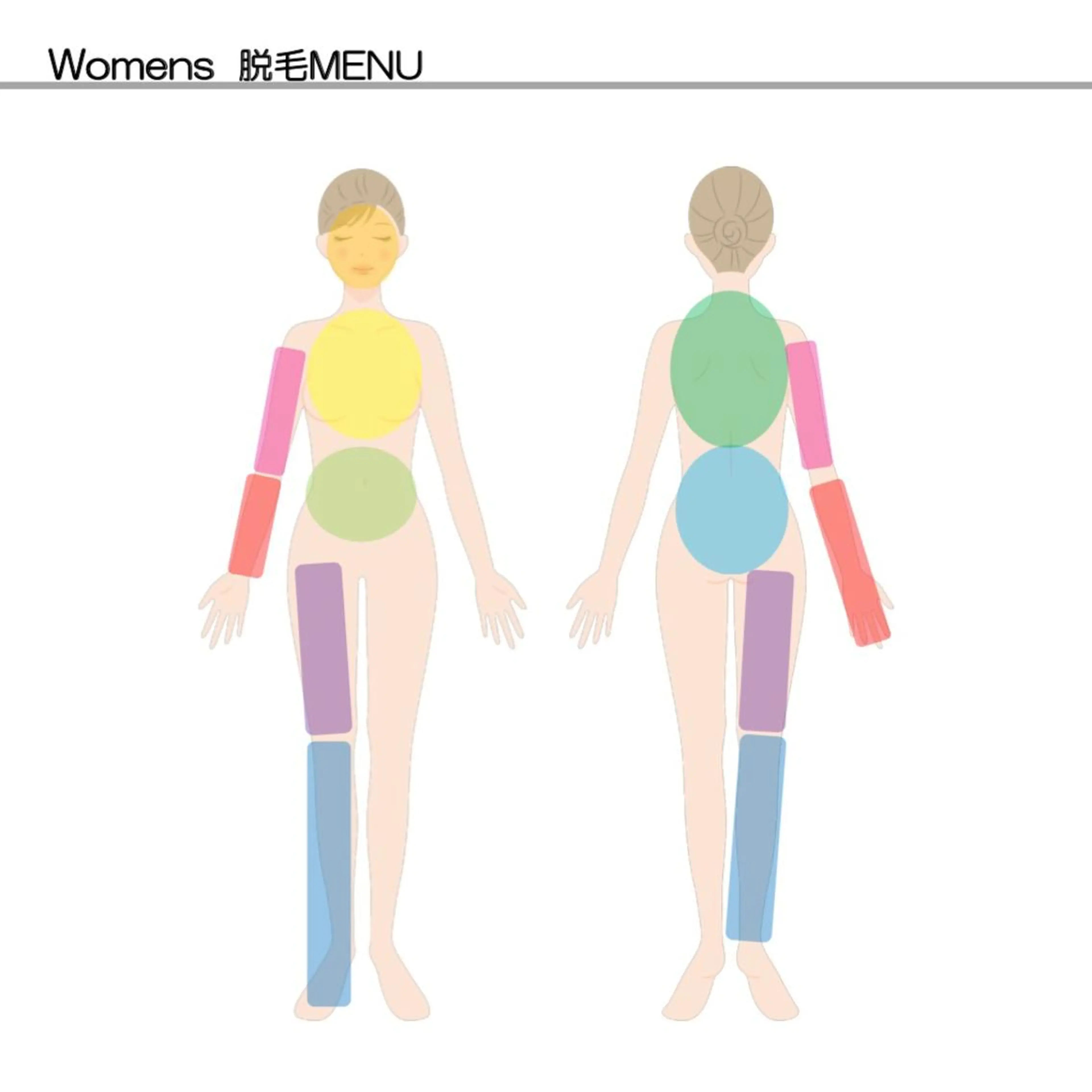 【女性】まるっと全身脱毛(顔、VIOなし)の写真