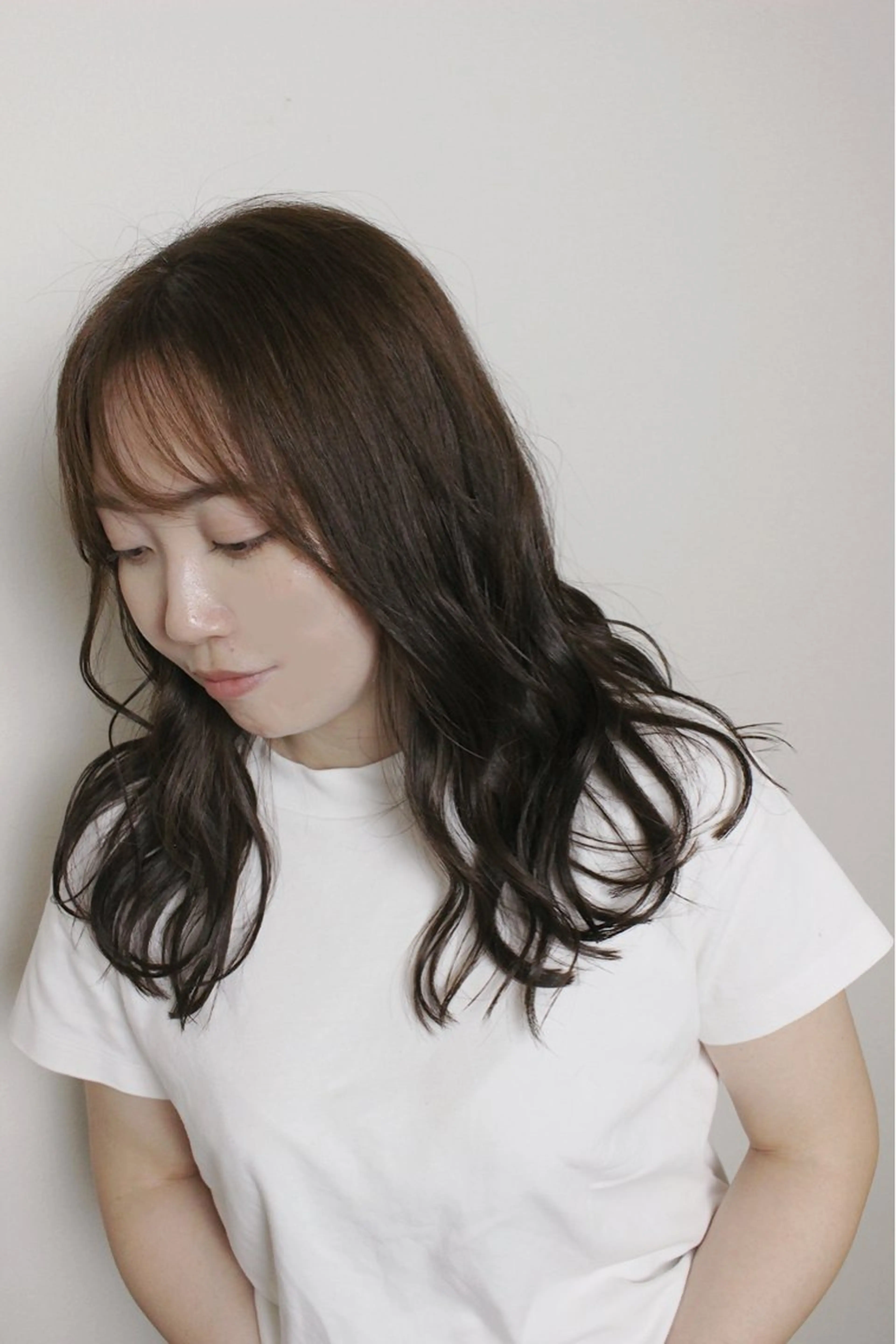 セミロング カラー ベージュカラー ブラウンカラー カット ヘアカラー 土居 正季のヘアスタイル