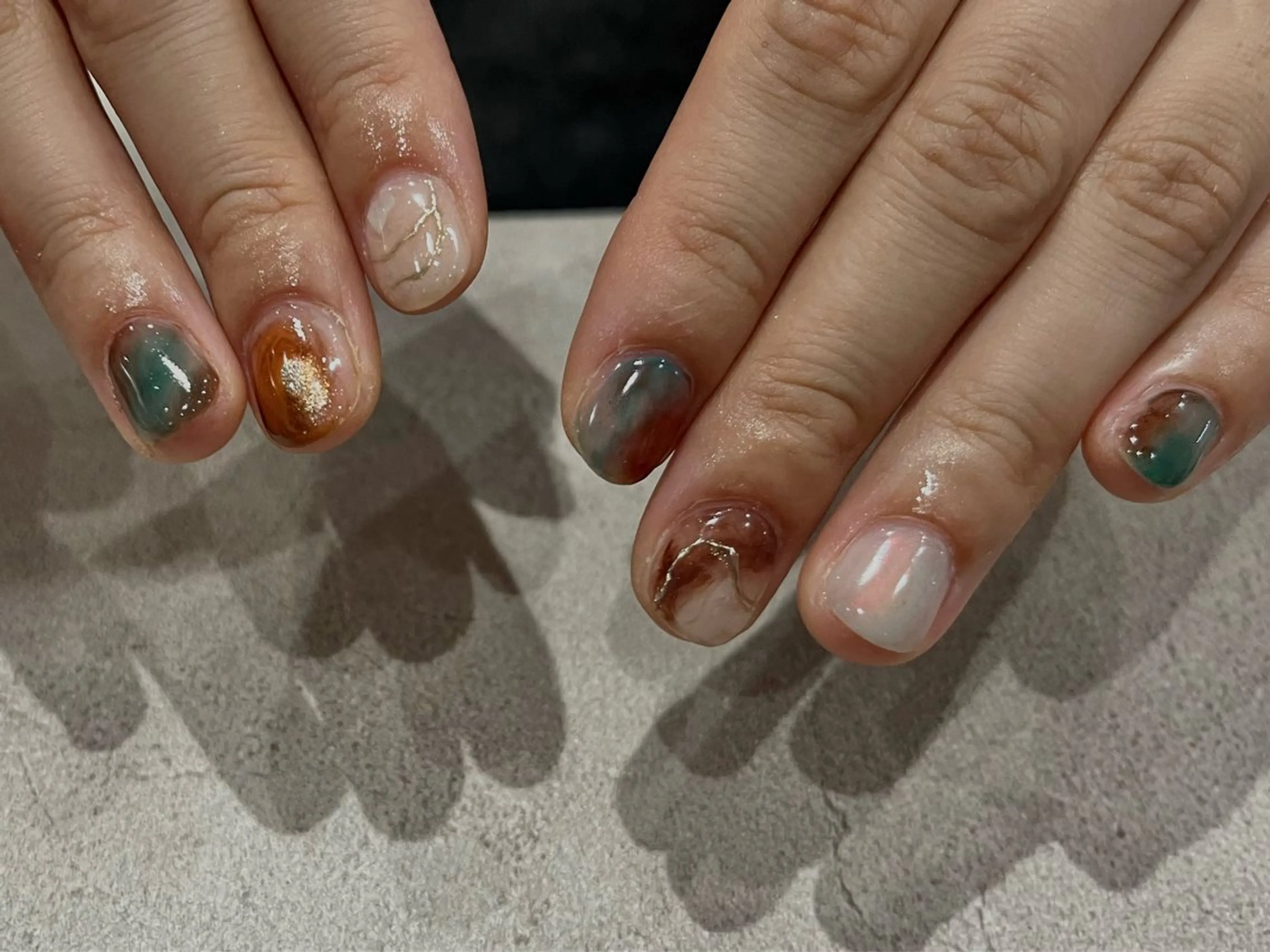 ネイル ニュアンスネイル ハンドネイル scré as Ételのネイルデザイン