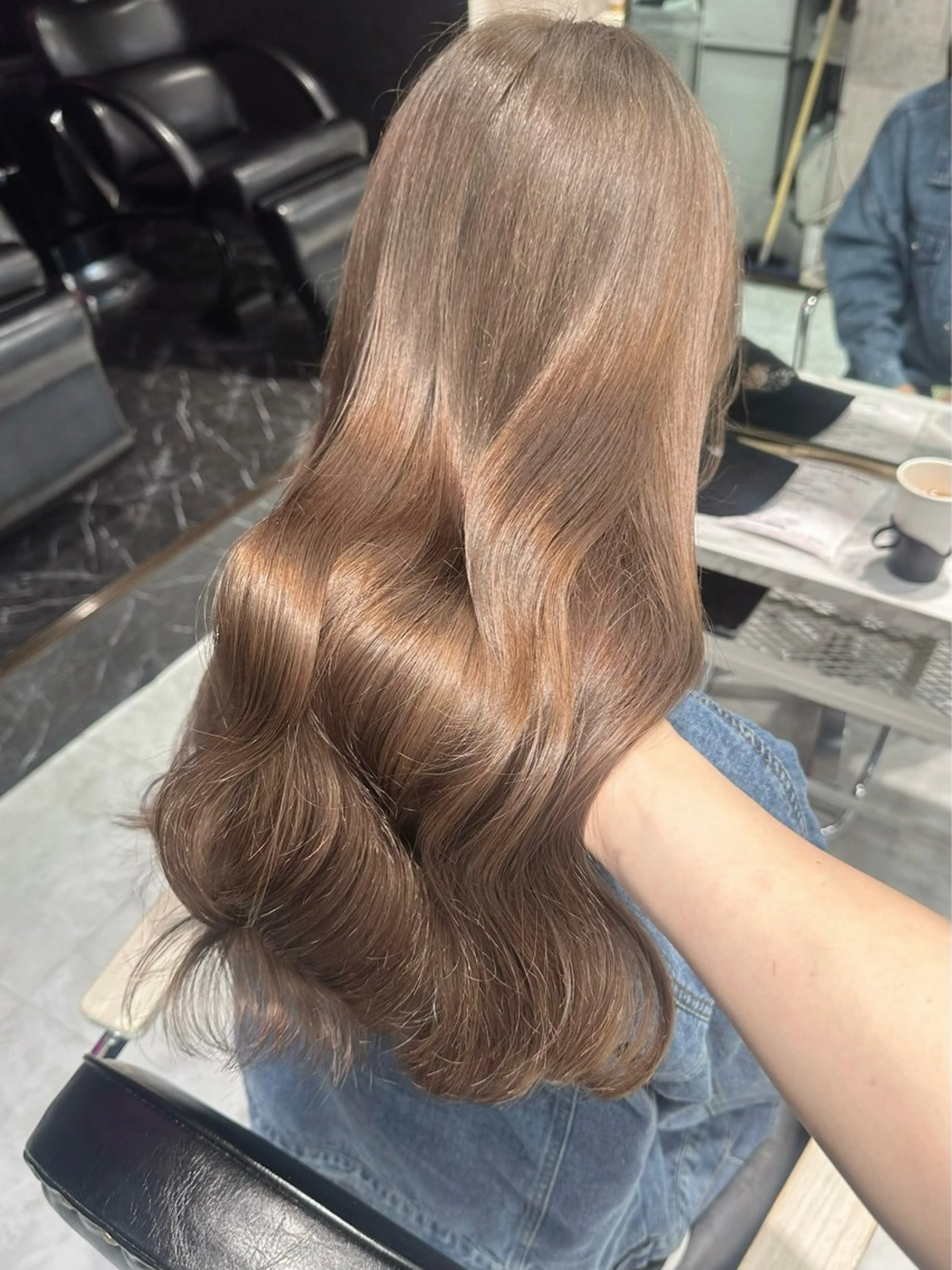 ロング カラー ヘアアレンジ 🎀韓国スタイル YURINA🎀のヘアスタイル