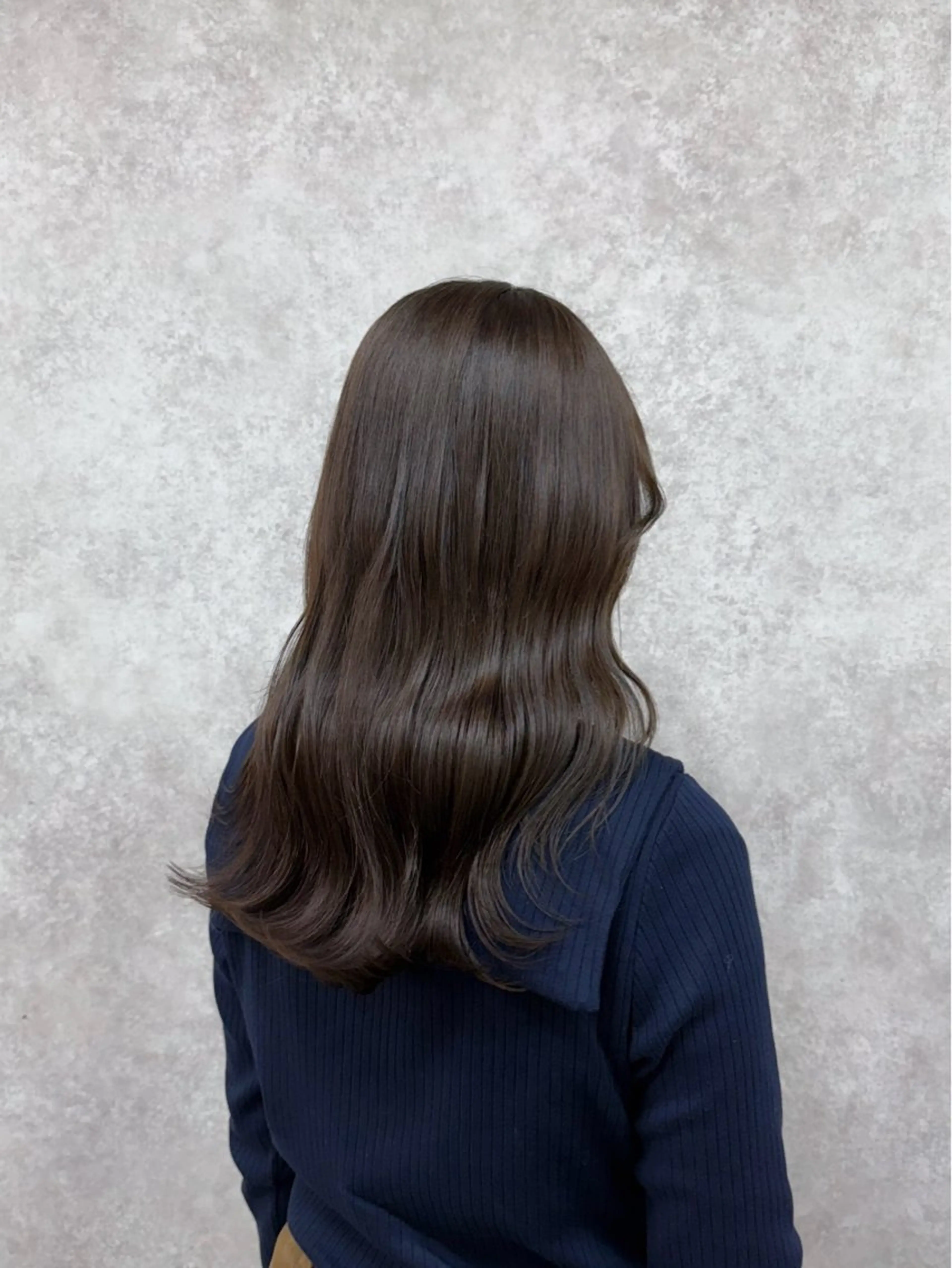 セミロング カラー グレージュ オリーブグレージュ オリーブグレー カット ヘアカラー トリートメント 村田梨乃/ minim hairのヘアスタイル