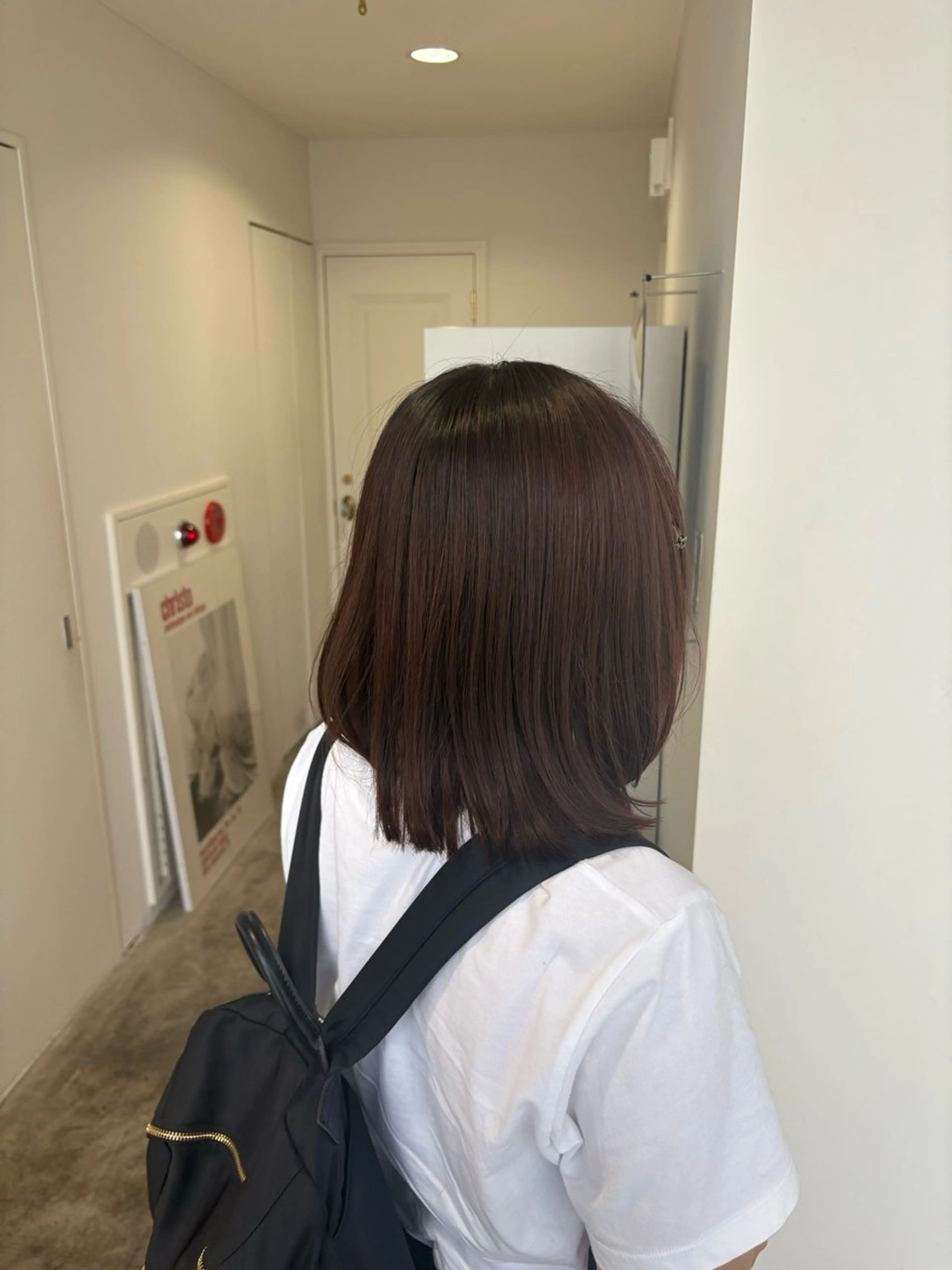 ミディアム カラー ブラウンカラー ラベンダーカラー ラベンダーブラウン カット ヘアカラー トリートメント 大阪/梅田 ヨシノヒメカのヘアスタイル