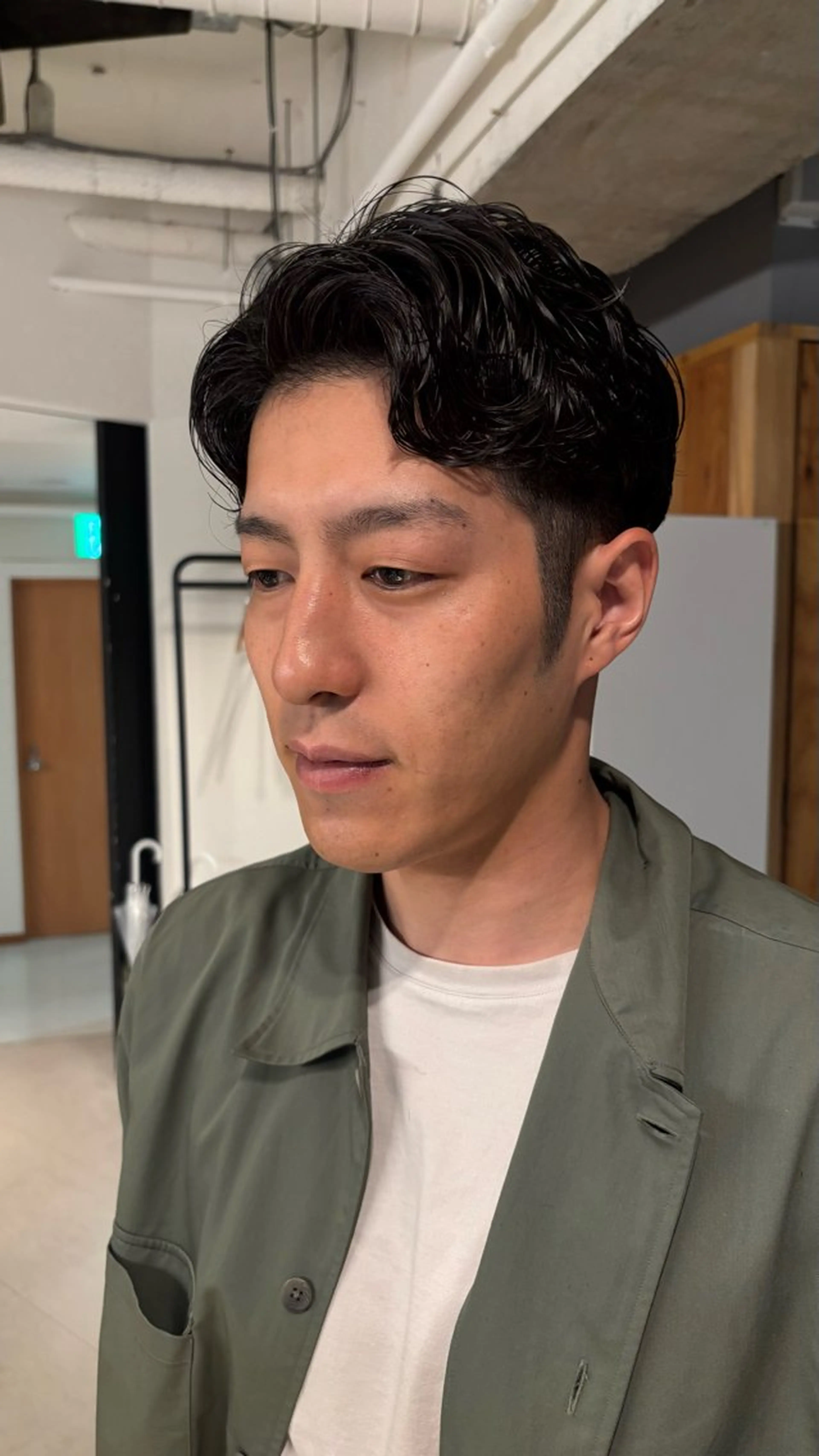 パーマ メンズ メンズパーマ ニュアンスパーマ AINA acaのヘアスタイル