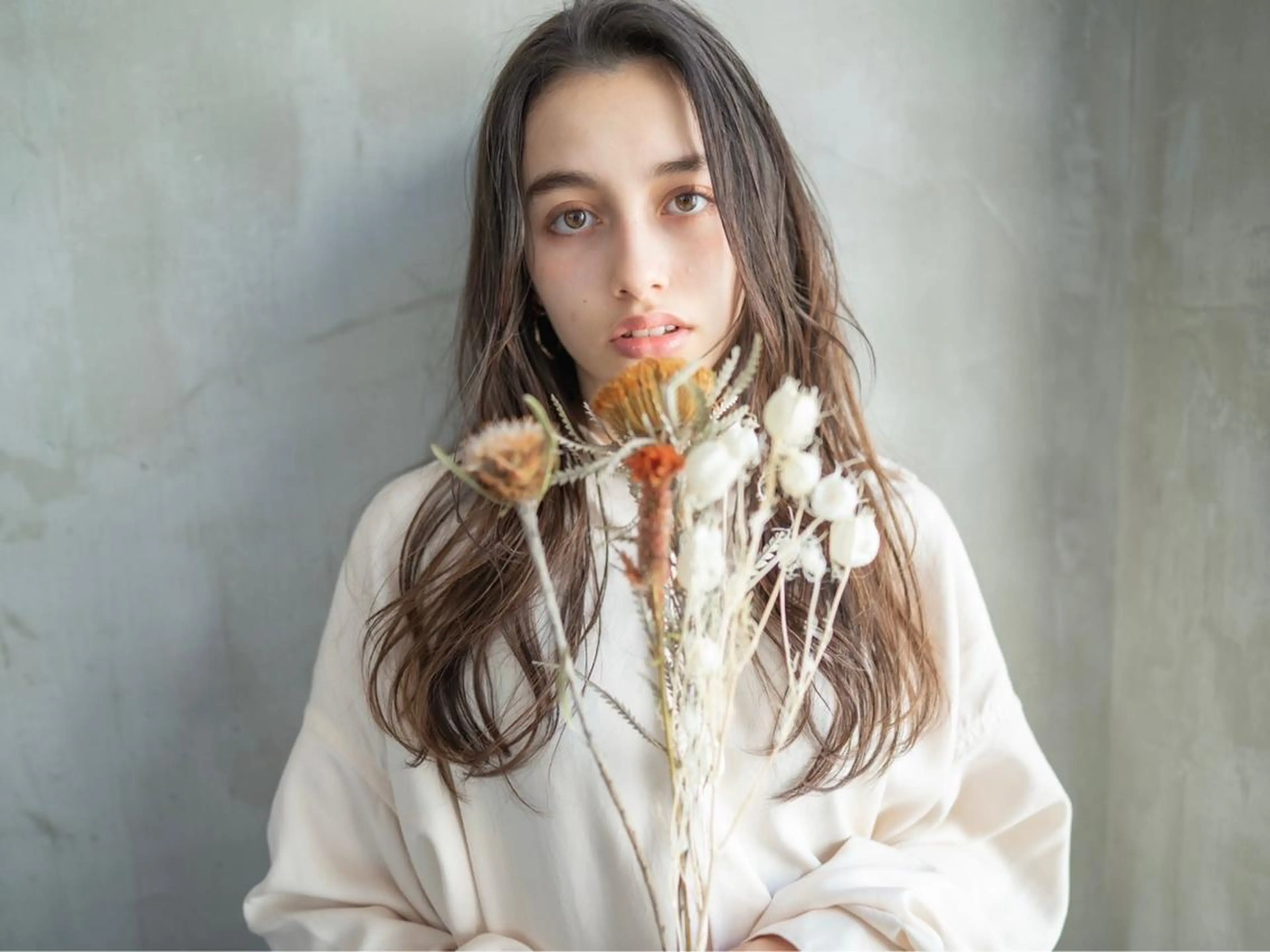 ミディアム カラー パーマ カット ヘアカラー トリートメント 🉐レイヤー/塩見 弘樹🉐渋谷のヘアスタイル