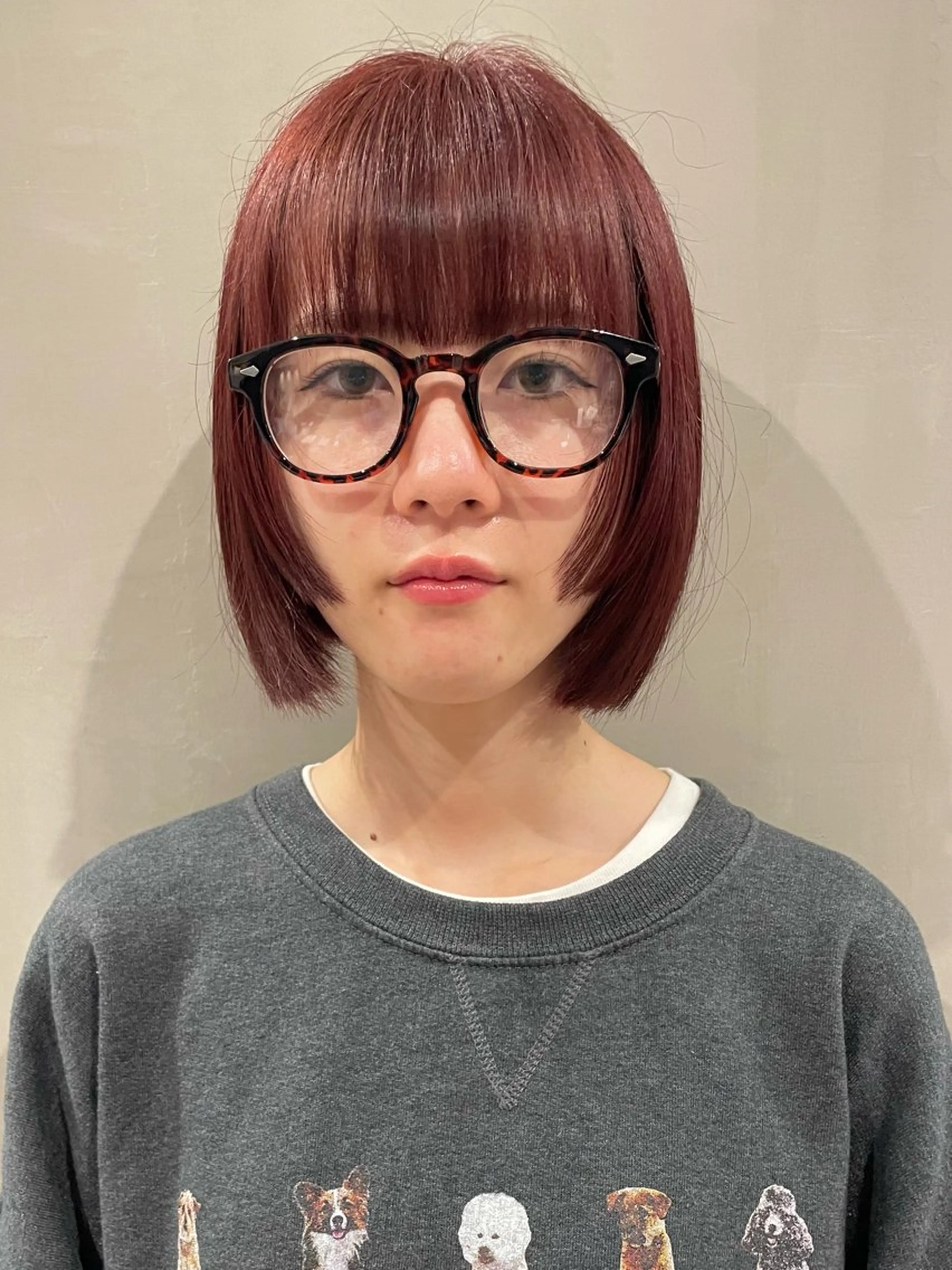 カラー ブリーチ 透明感カラー ダブルカラー ブリーチなしカラー オレンジ みわ/博多 ブリーチ/メンズヘアのヘアスタイル