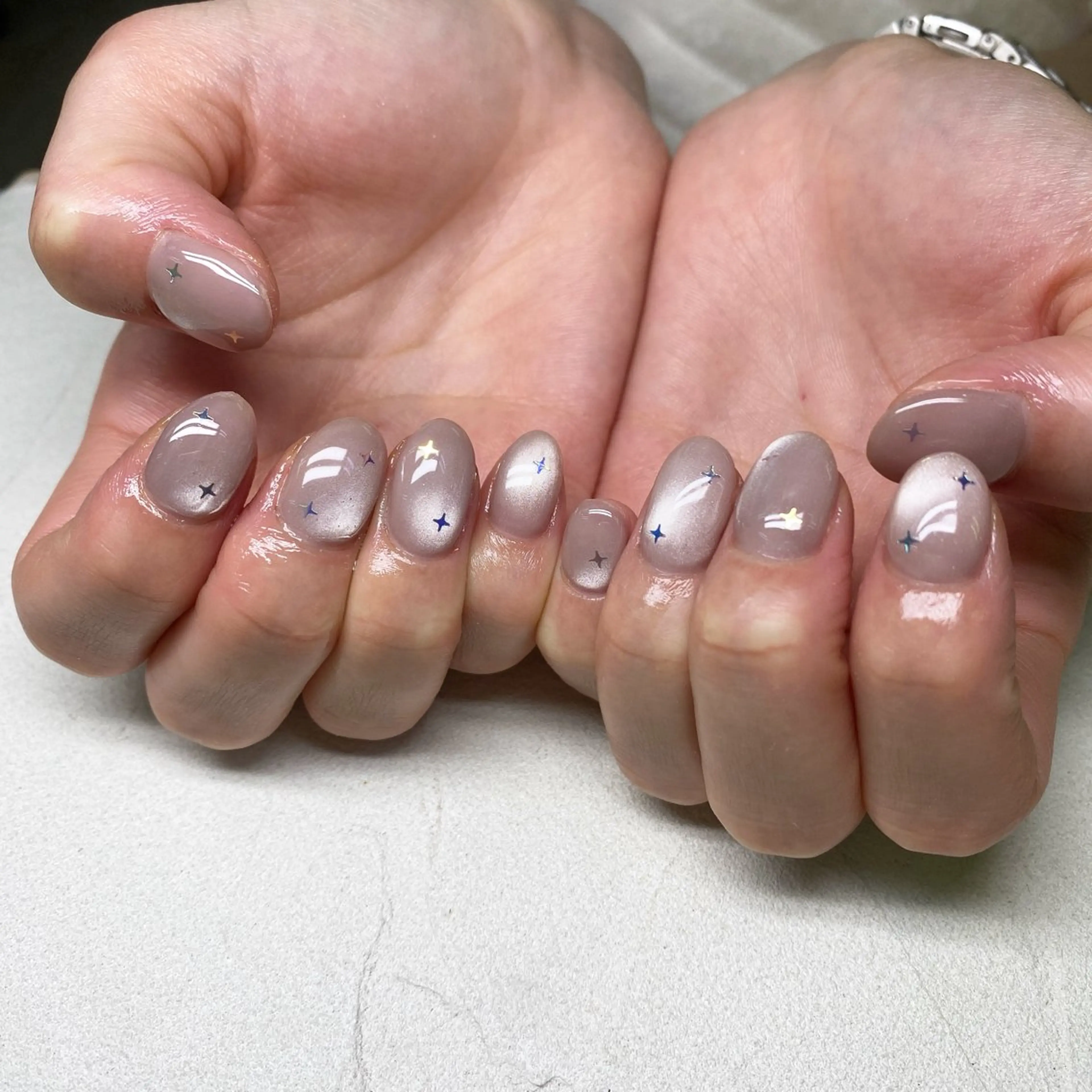 ネイル ハンドネイル Bianca🩶 TAMIYAのネイルデザイン