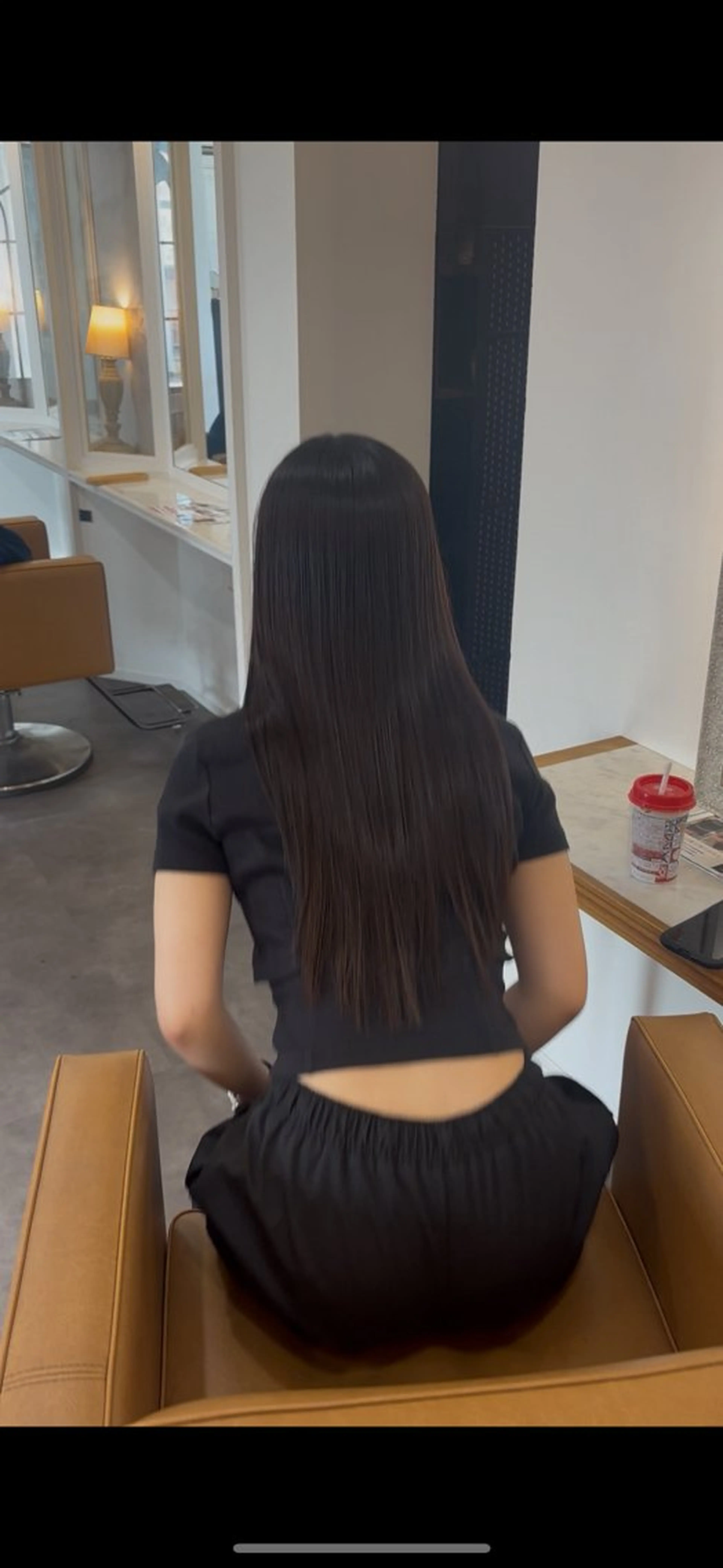 ロング 縮毛矯正 トリートメント 栗林 茉那のヘアスタイル