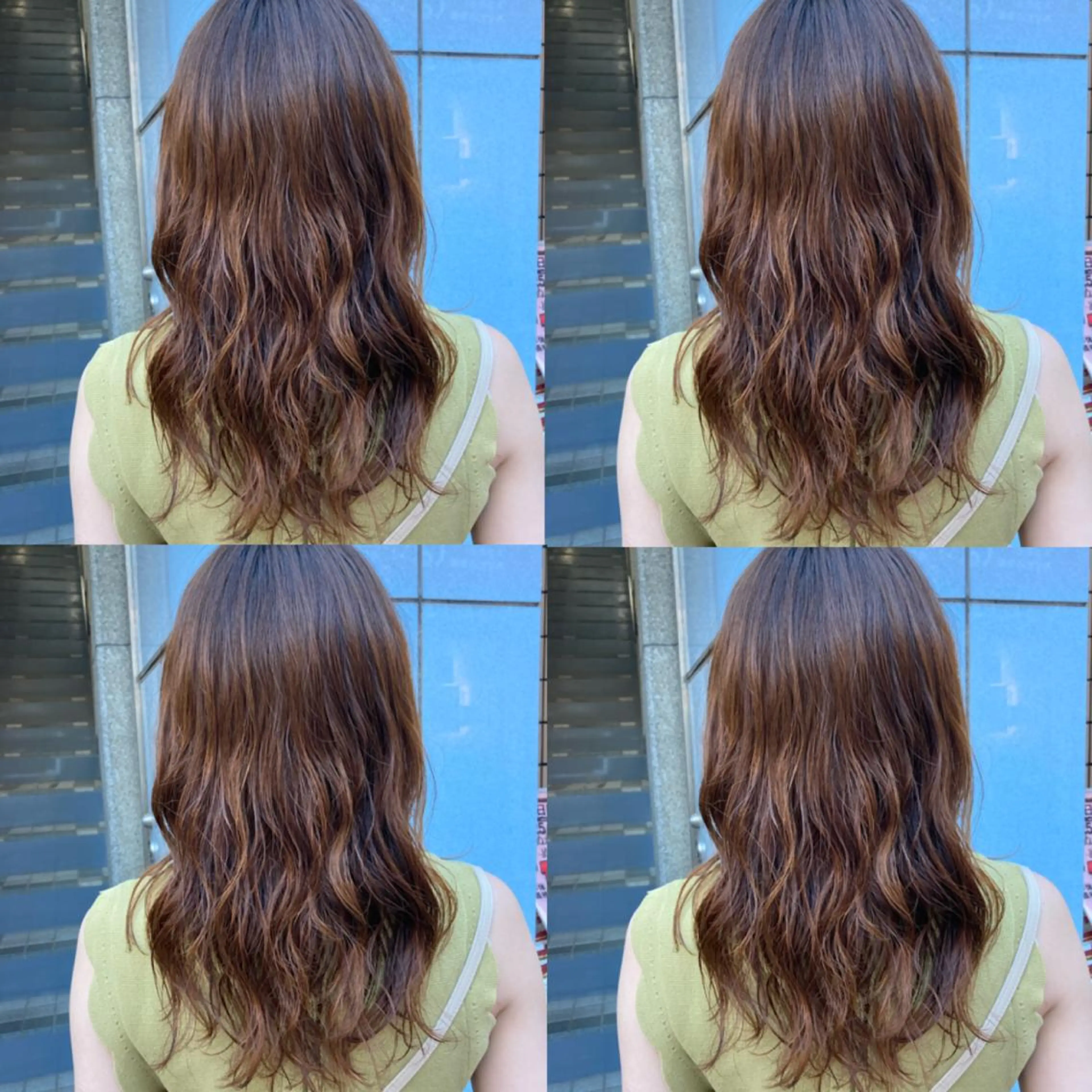 セミロング パーマ セミロングパーマ Miku❇️ フェイスレイヤーのヘアスタイル