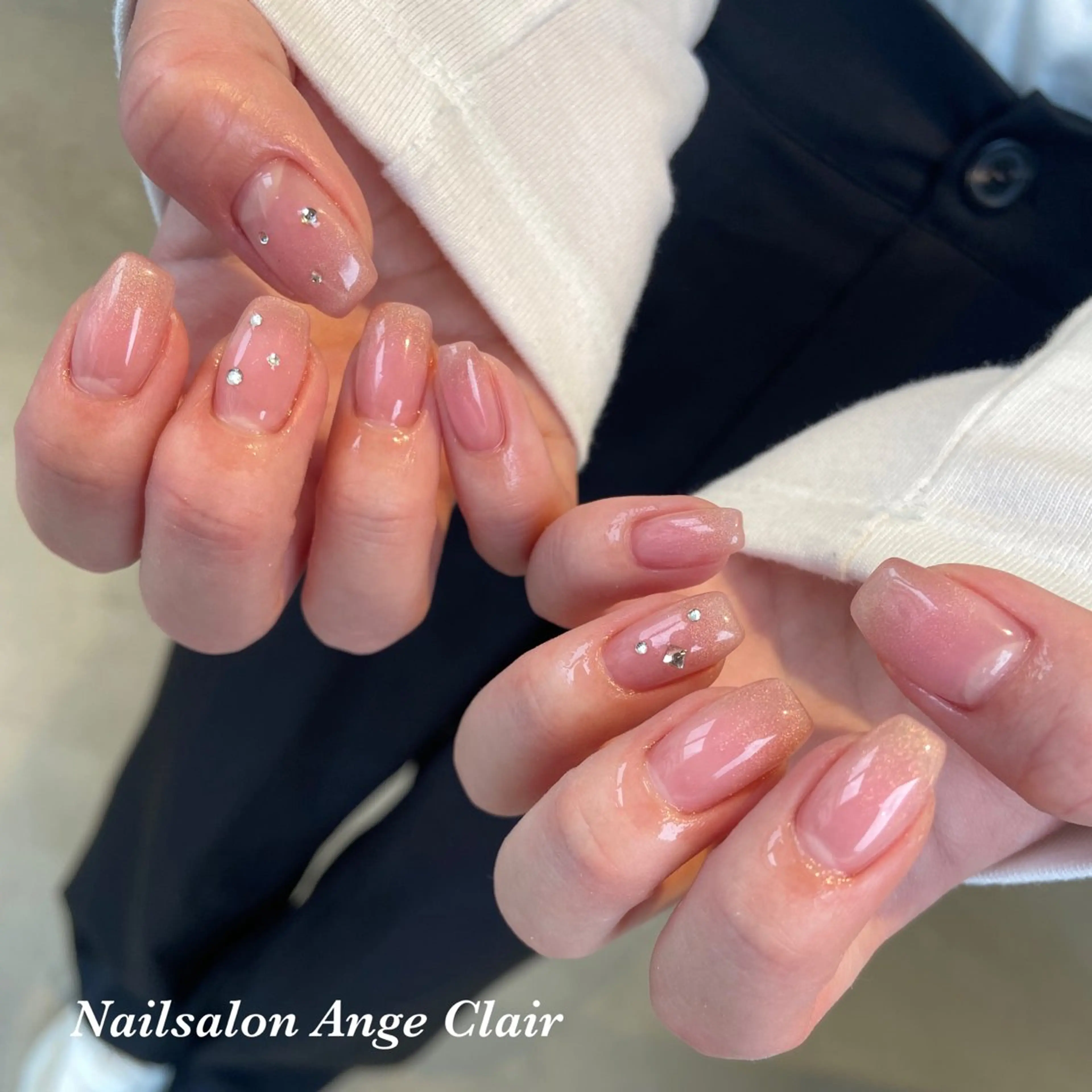 ネイル シンプルネイル ハンドネイル Nailsalon Ange Clair所属・an yamaguchiのネイルデザイン