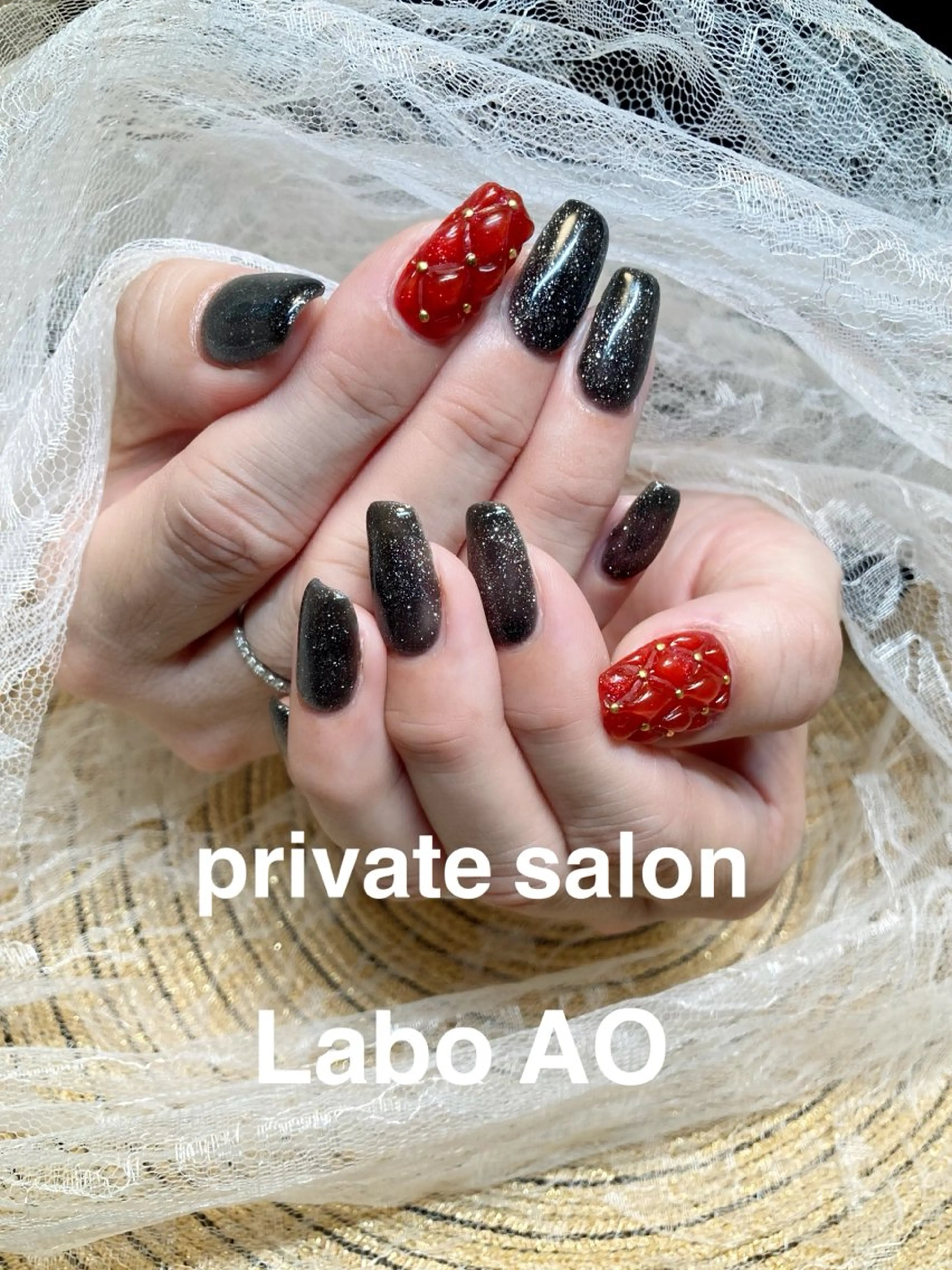 ネイル ハンドネイル あおやま りえのマツエク・マツパデザイン