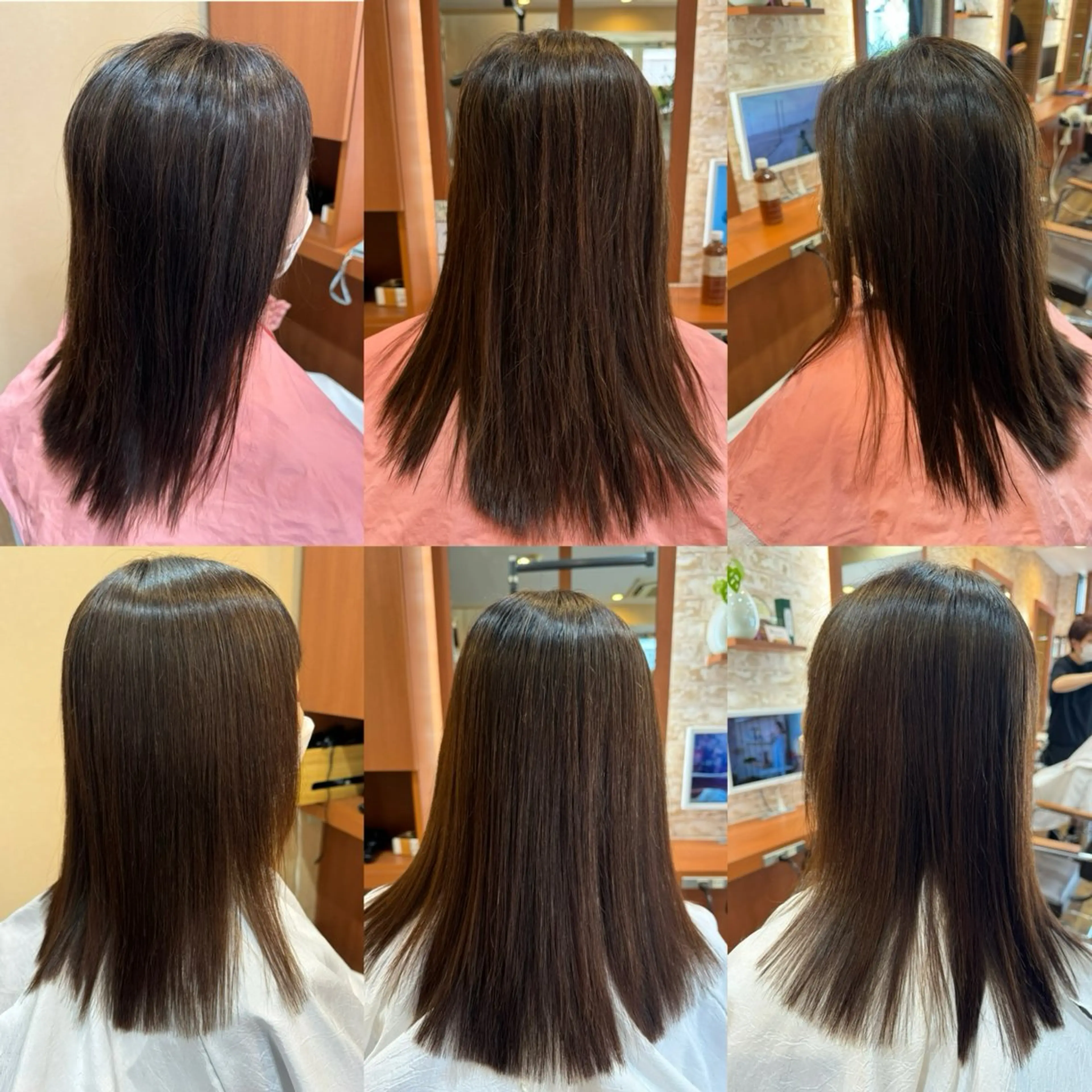 ロング 縮毛矯正 山口 博司のヘアスタイル