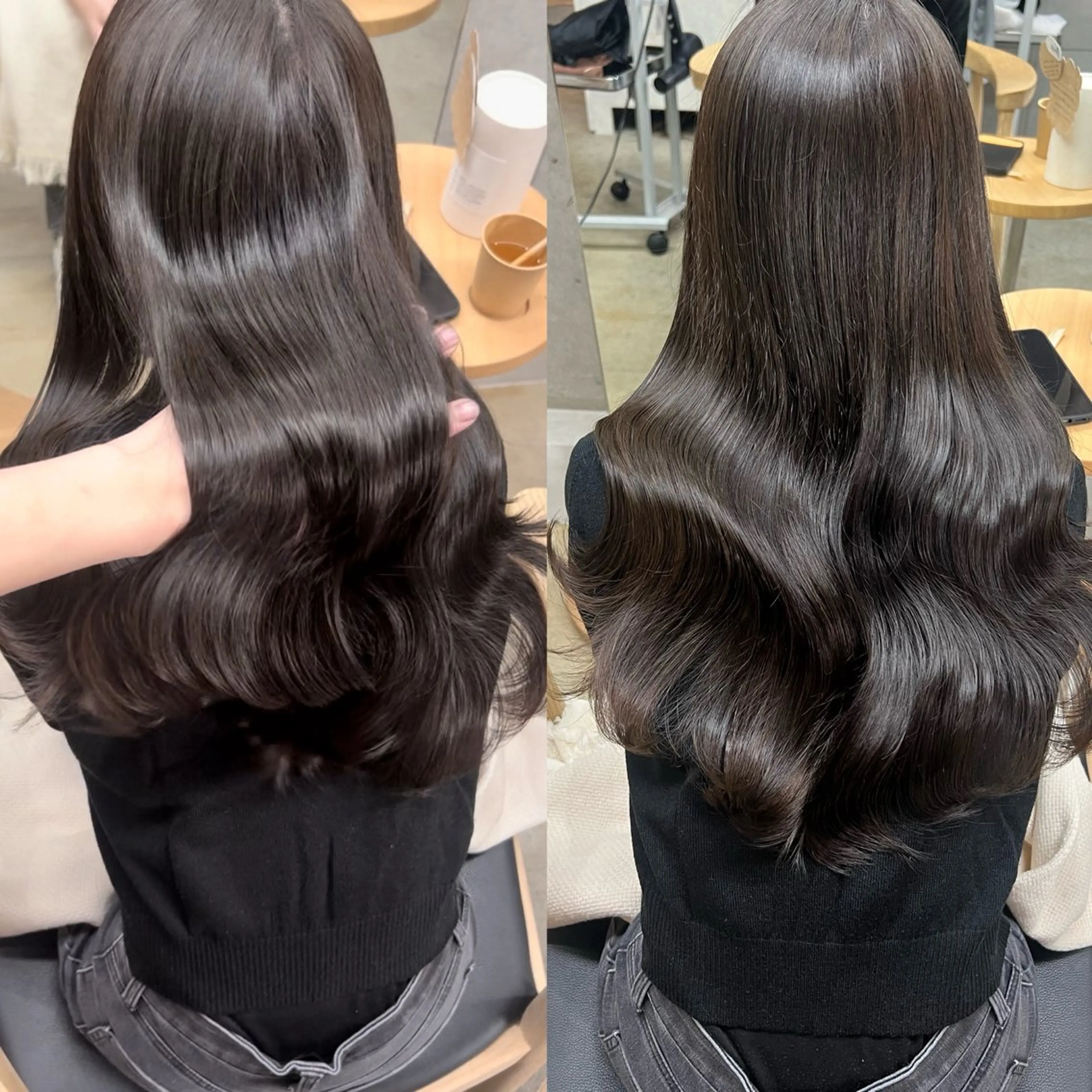 ロング カラー トリートメント カット ヘアカラー トリートメント iru所属・透明感，髪質改善の プロ☝🏻前田俊樹✨のヘアスタイル